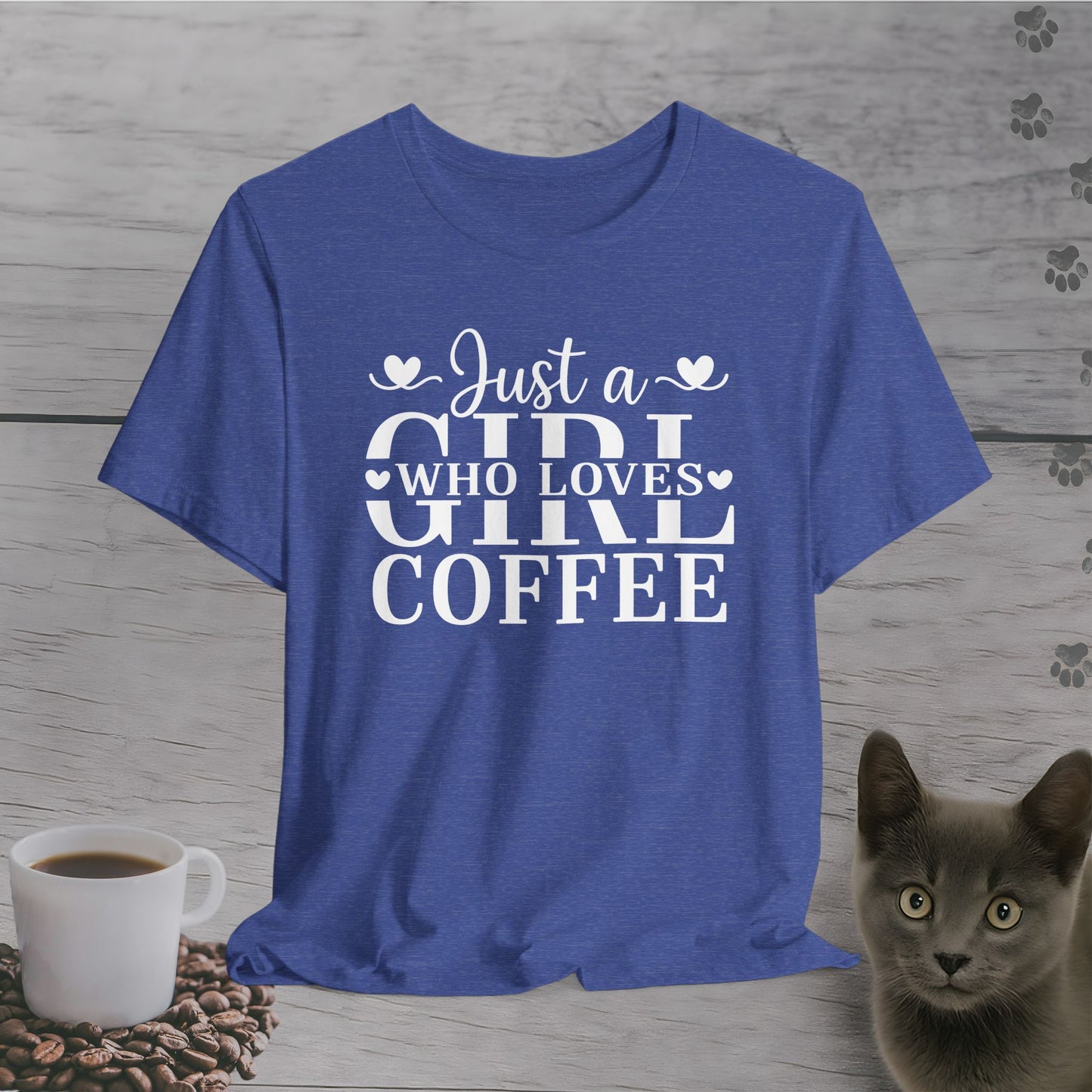 Lovely Just a Girl Who Loves Coffee T-Shirt