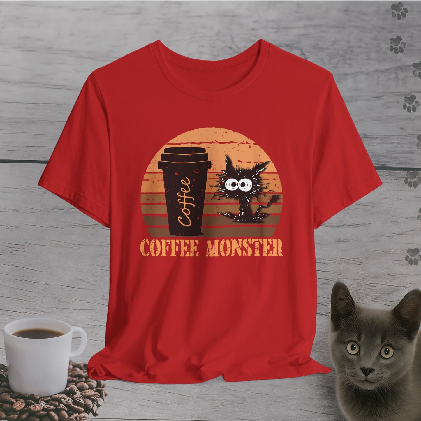 Caffeinated Coffee Monster T-Shirt
