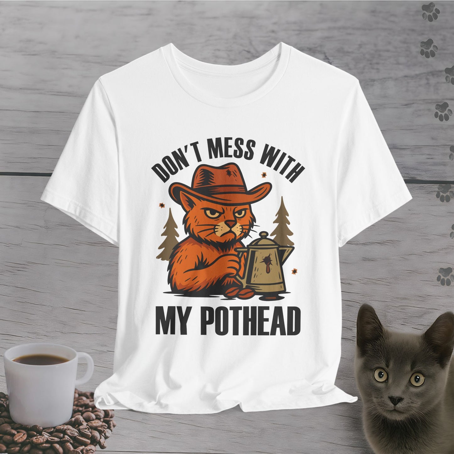 Don't Mess With My Pothead Cat T-Shirt