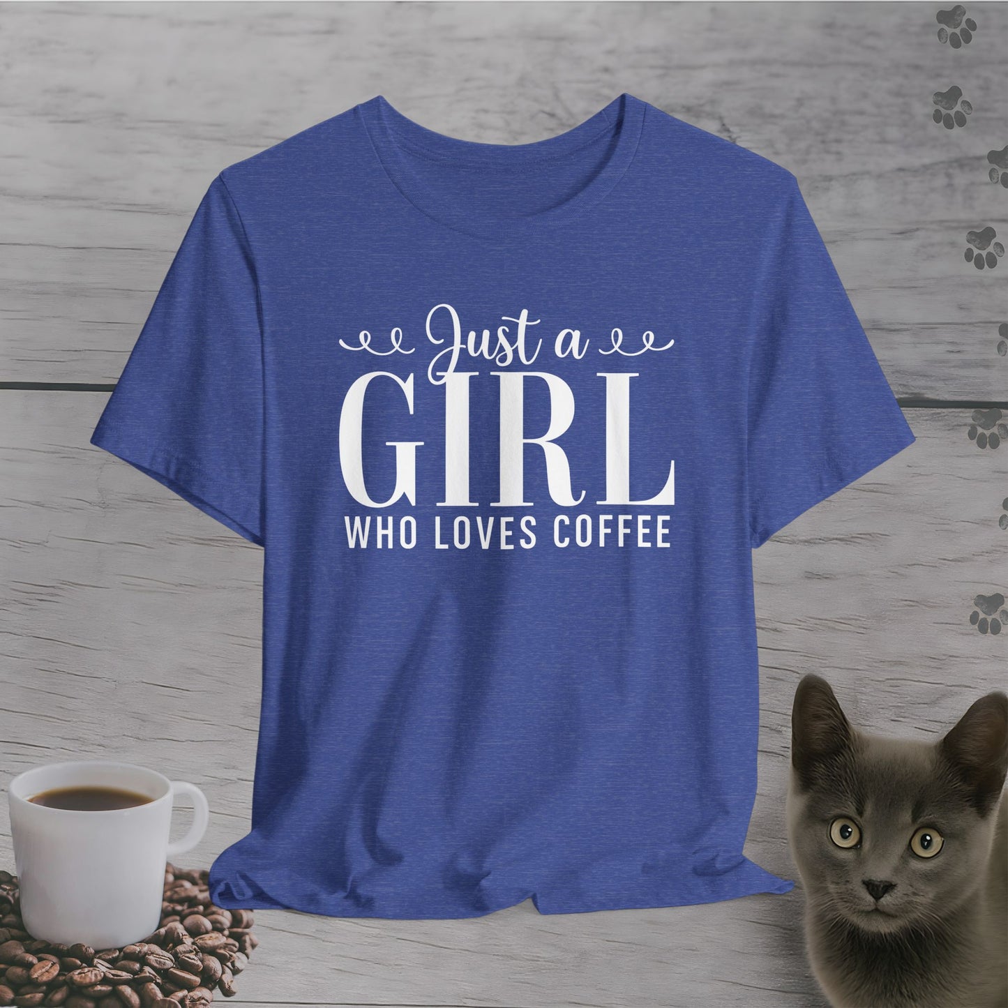 Cute Just a Girl Who Loves Coffee T-Shirt