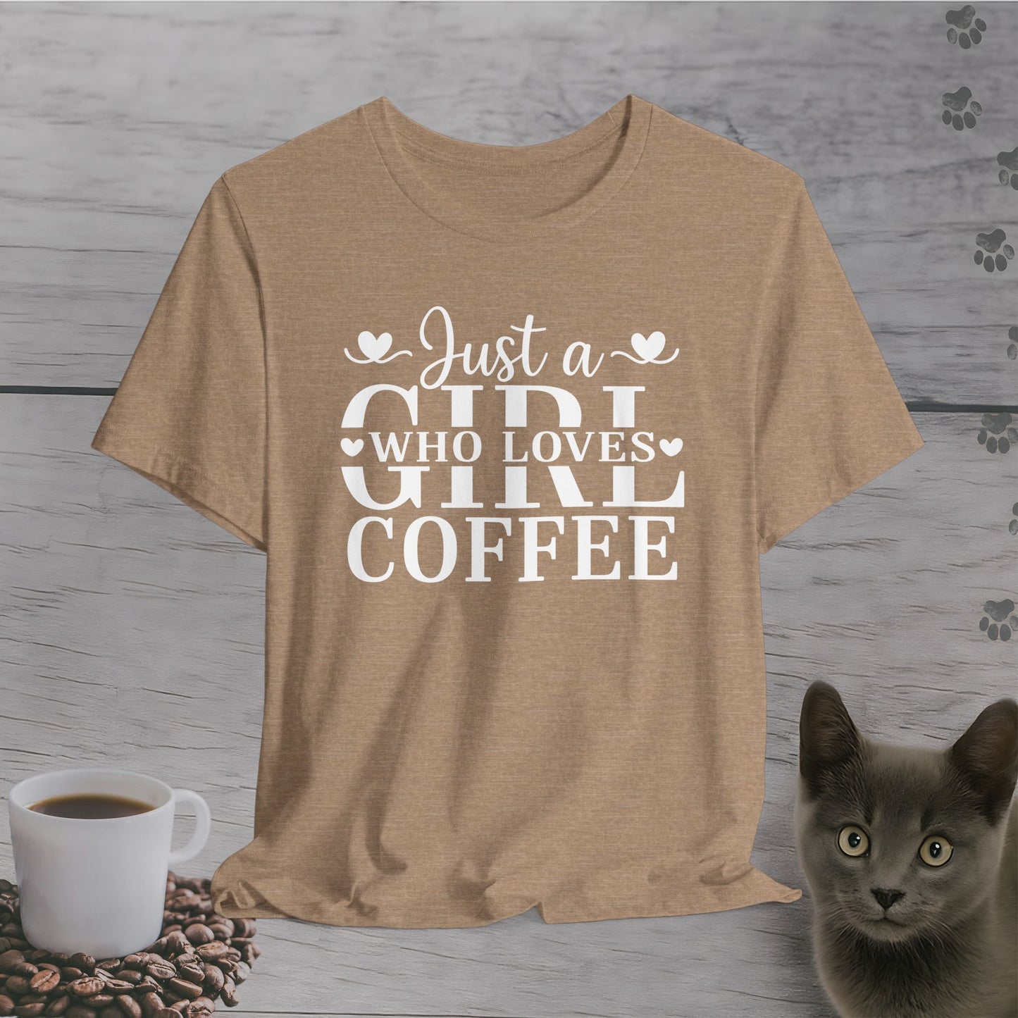 Lovely Just a Girl Who Loves Coffee T-Shirt