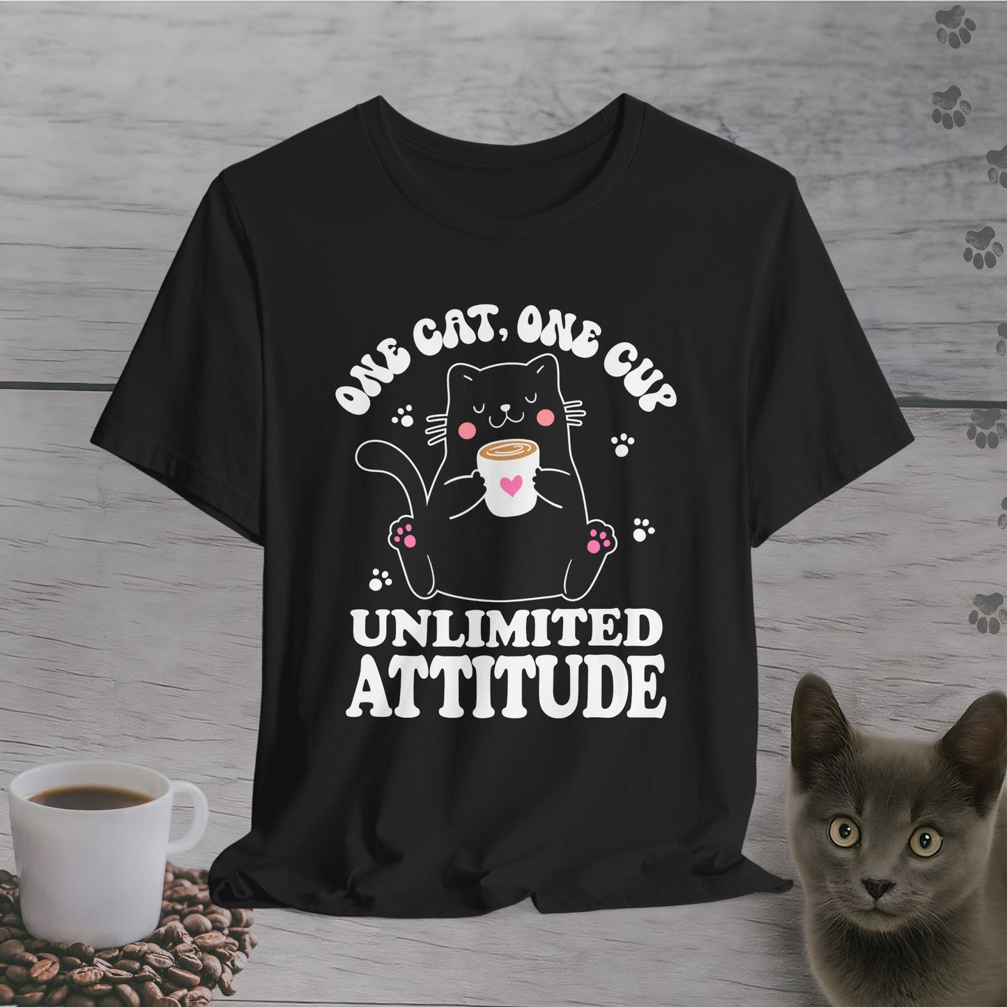 Feline Fueled Coffee T-Shirt