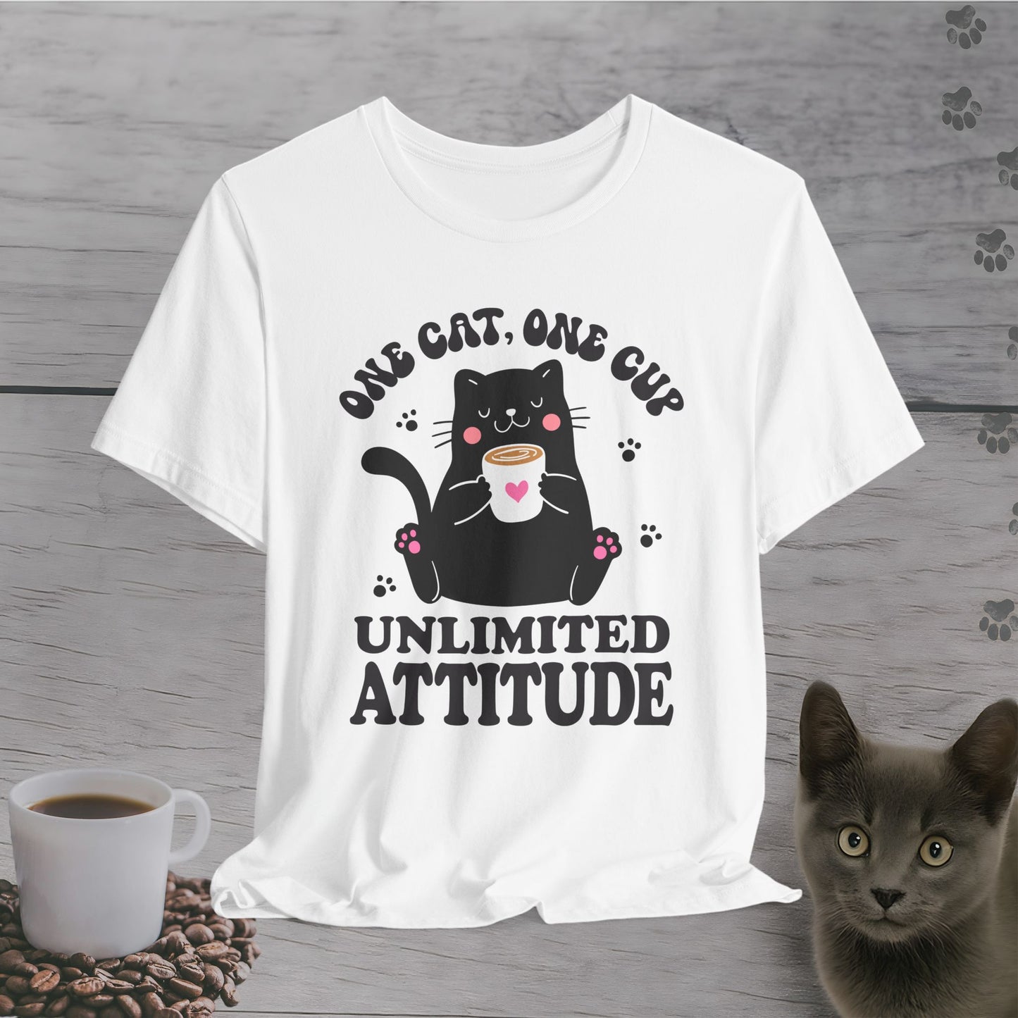 Feline Fueled Coffee T-Shirt