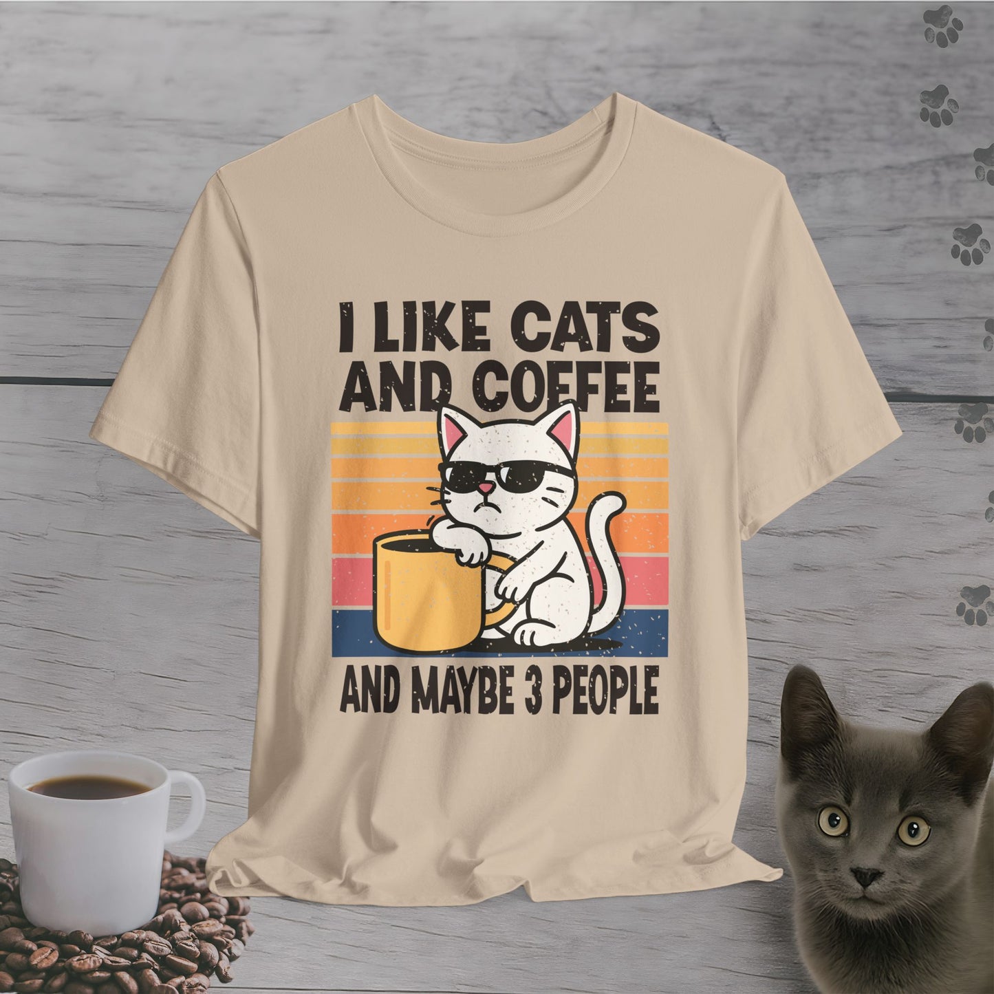 Sassy Cat and Caffeine T-Shirt