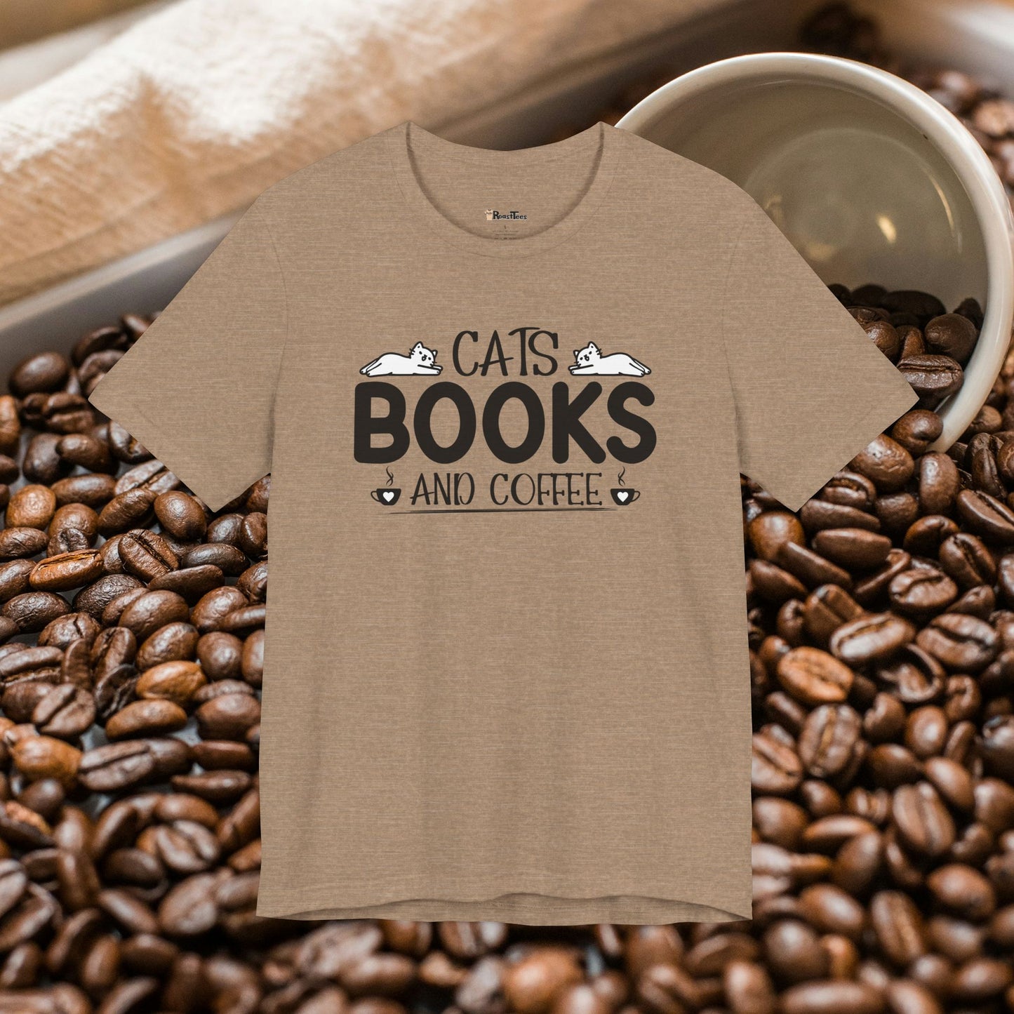 Cats, Books and Coffee T-Shirt