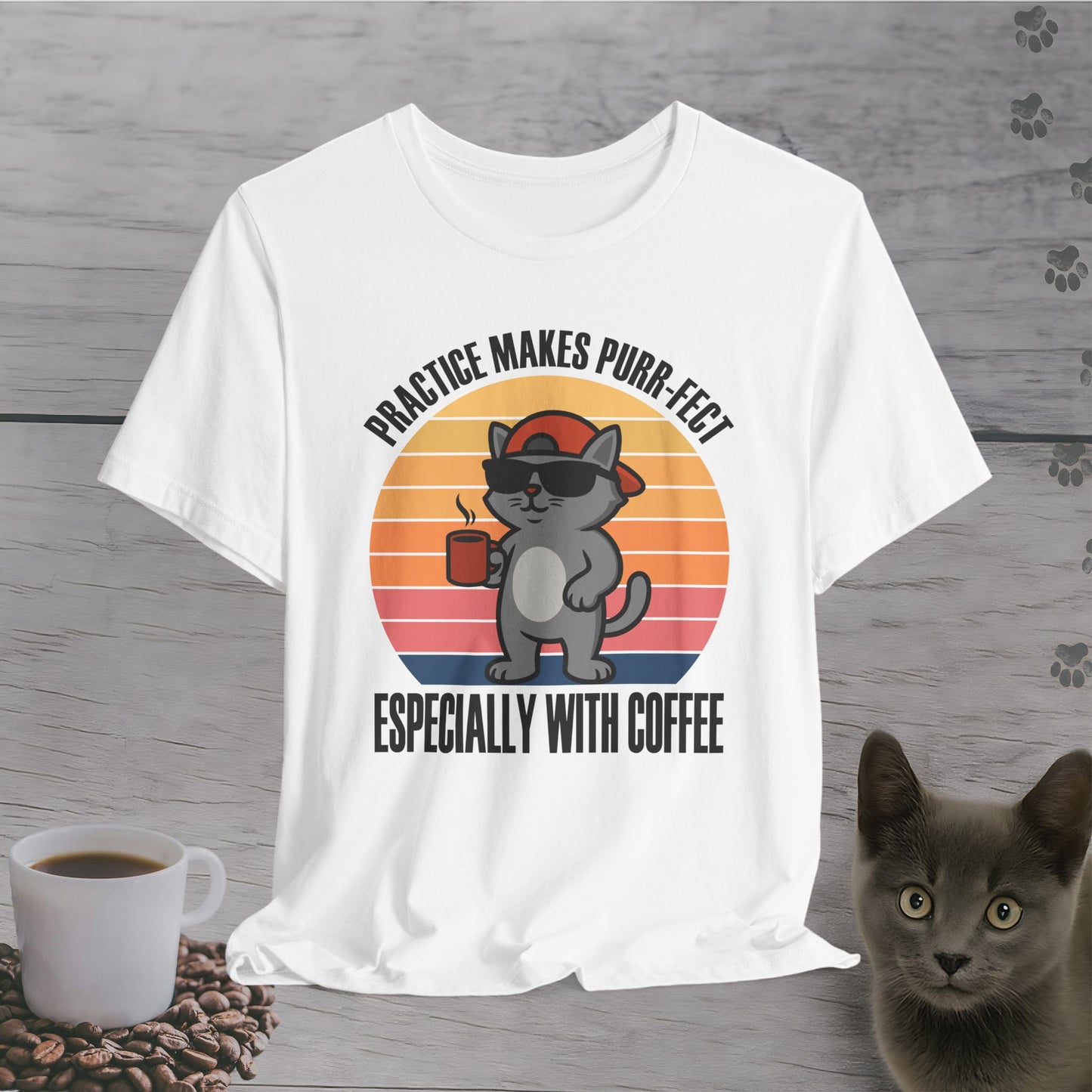 Funny Coffee Makes Purr-fect T-Shirt