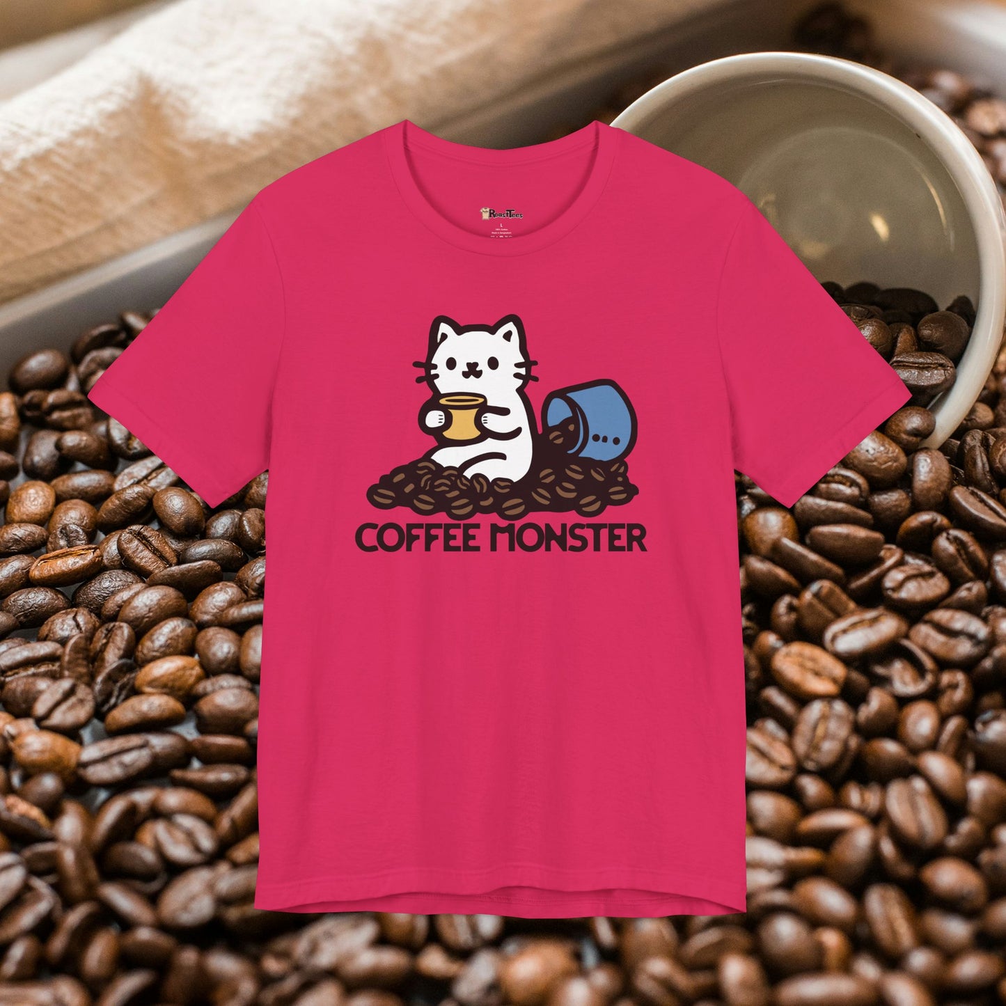 Cute Coffee Monster T-Shirt