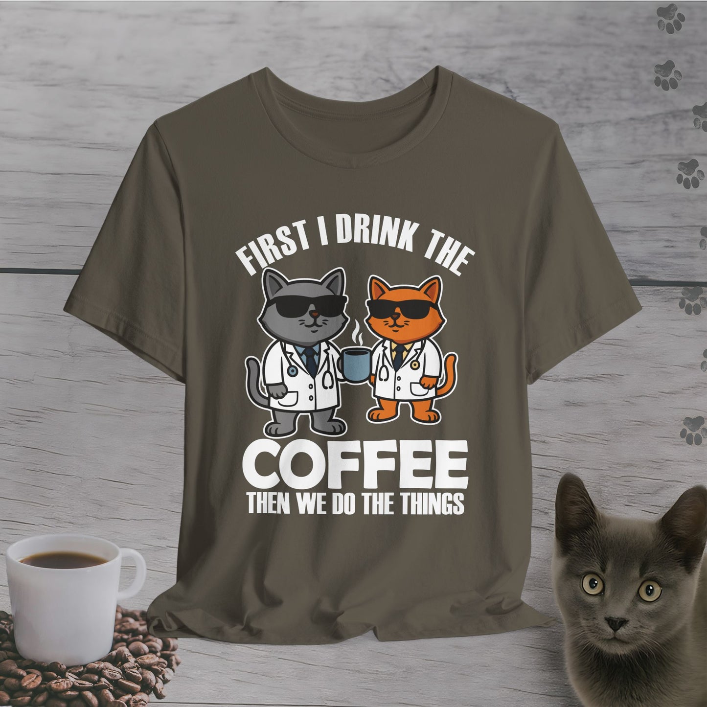 Doctor Cats Need Coffee T-Shirt