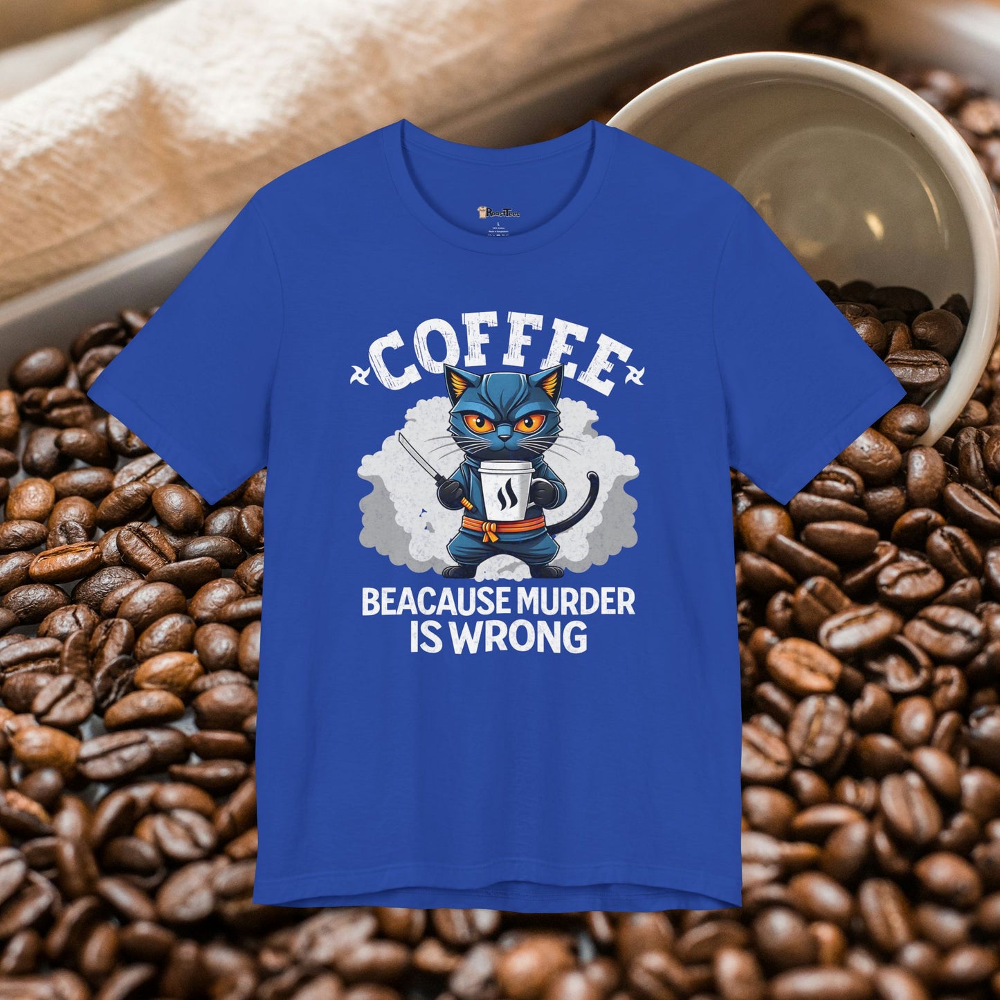 Funny Murder Is Wrong Coffee T-Shirt
