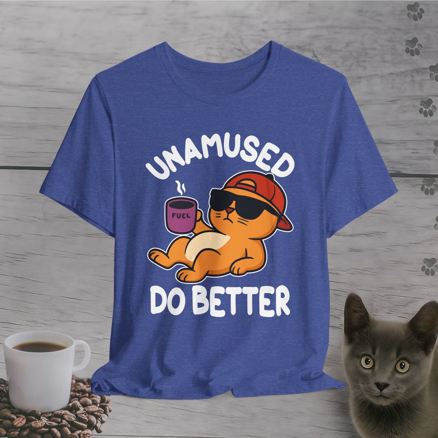 Unamused Coffee Cat T-Shirt