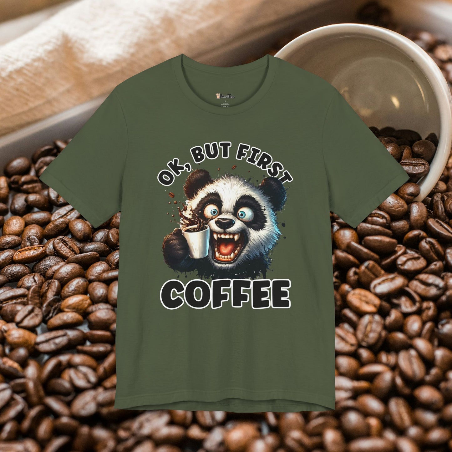 But First Coffee Panda T-Shirt
