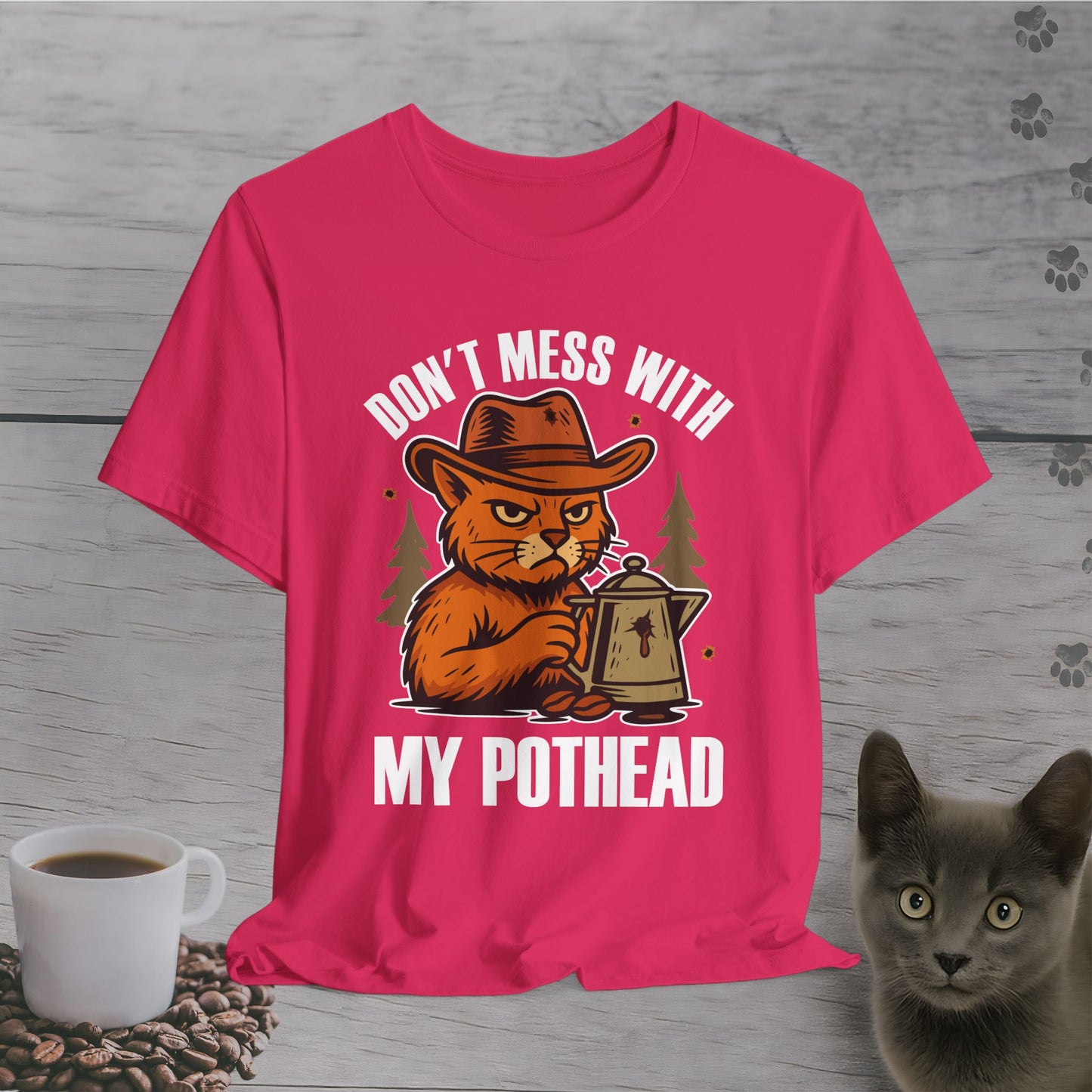 Don't Mess With My Pothead Cat T-Shirt