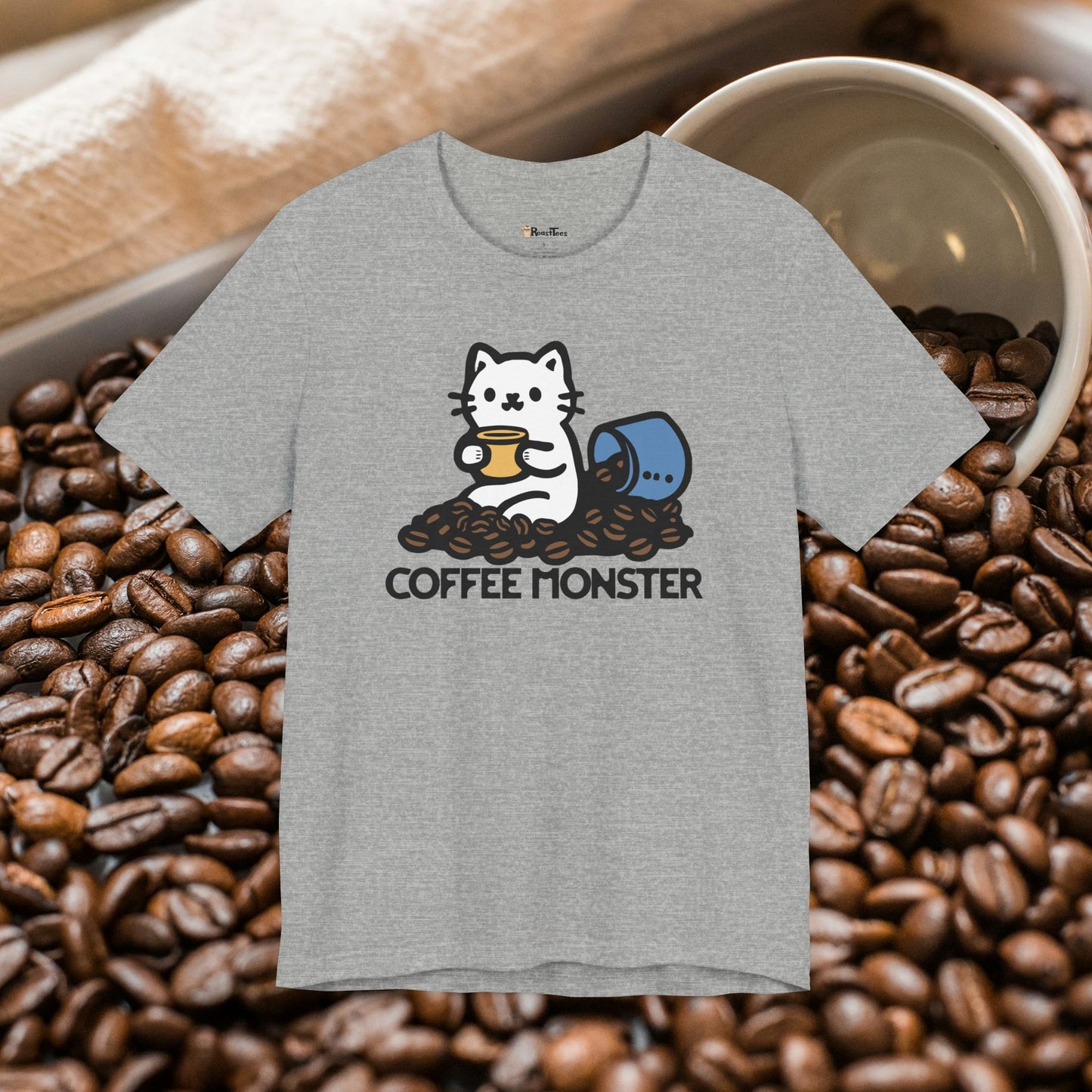Cute Coffee Monster T-Shirt