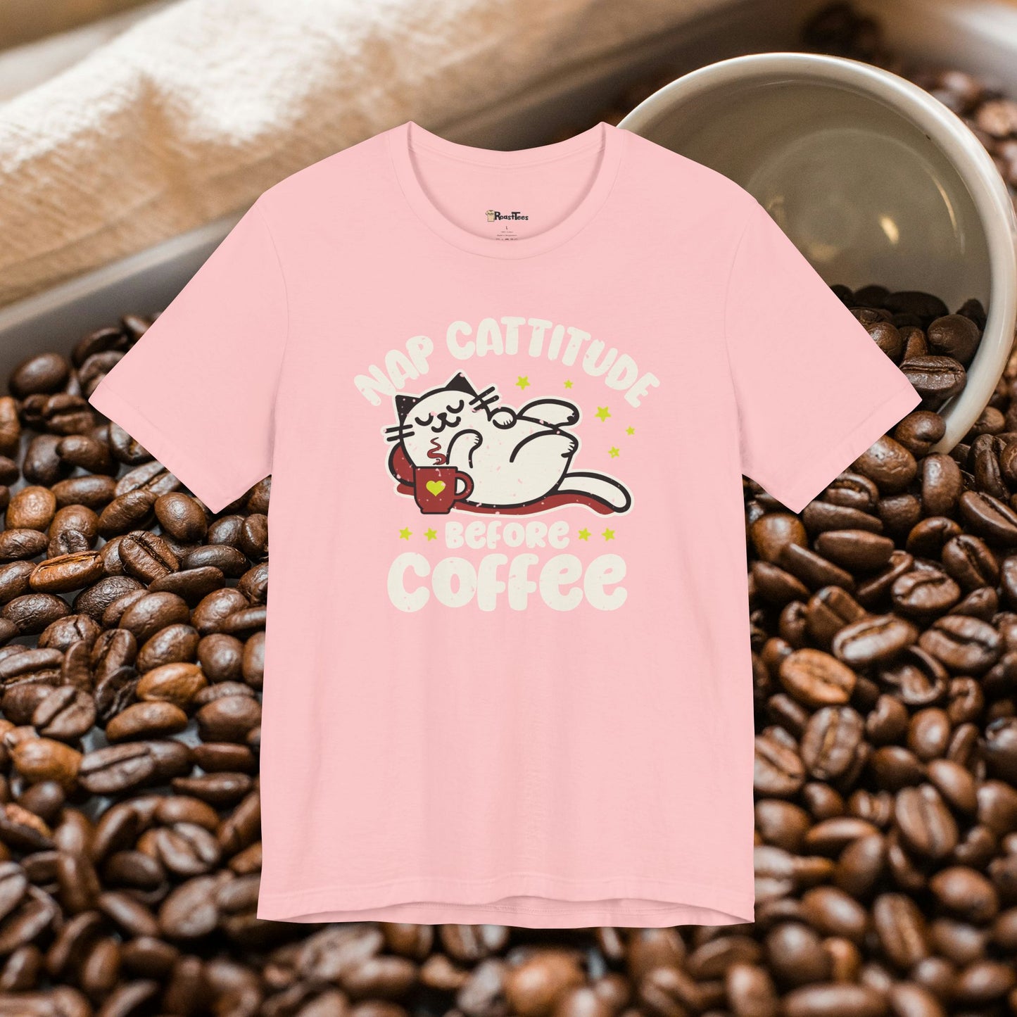 Nap Cattitude Before Coffee T-Shirt