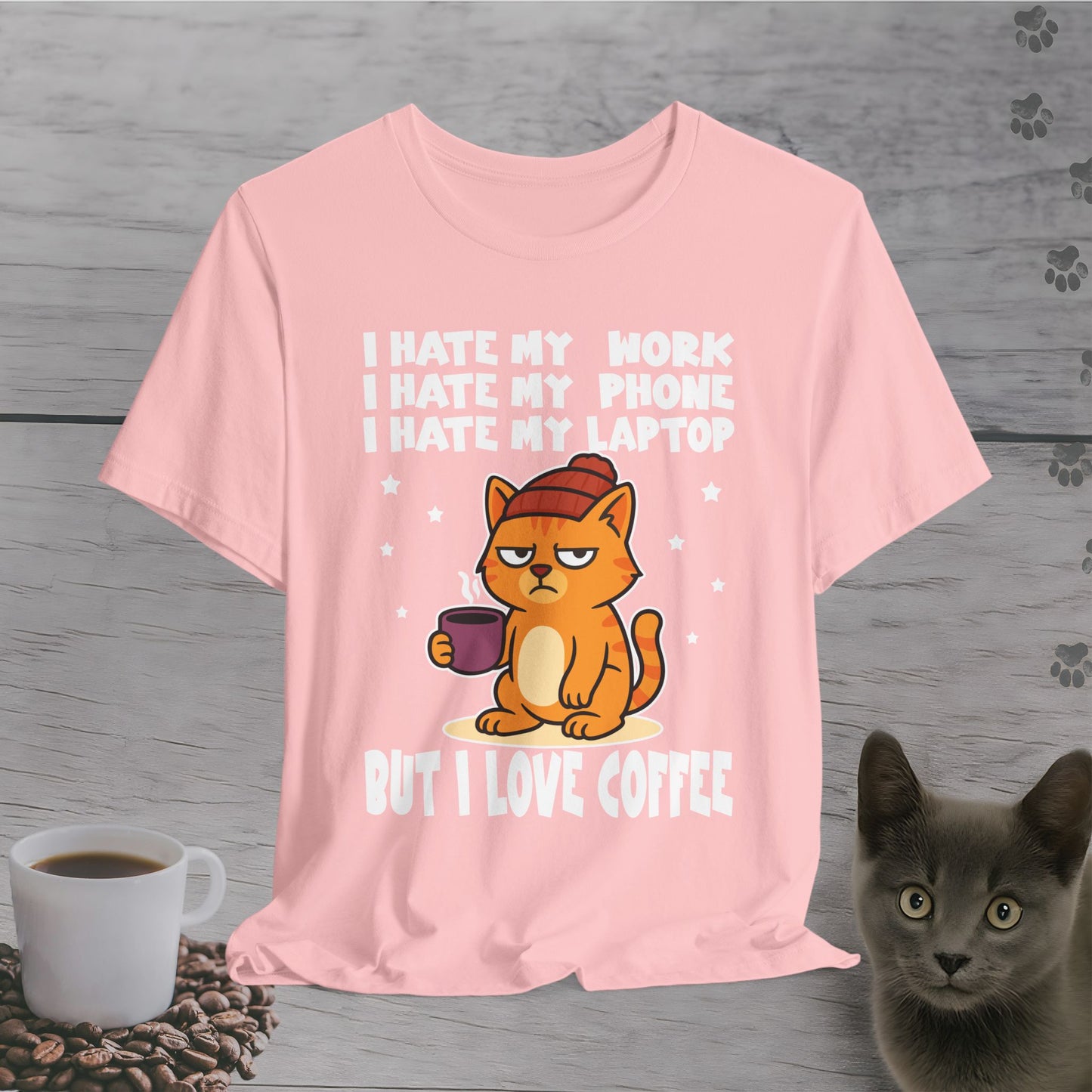 I Hate Everything But Coffee Cat T-Shirt