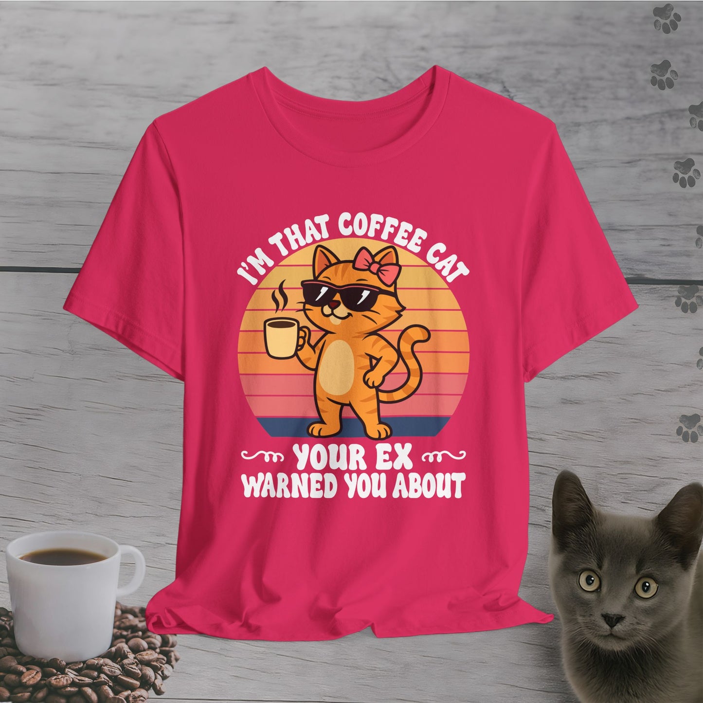 The Coffee Cat She Warned You About T-Shirt