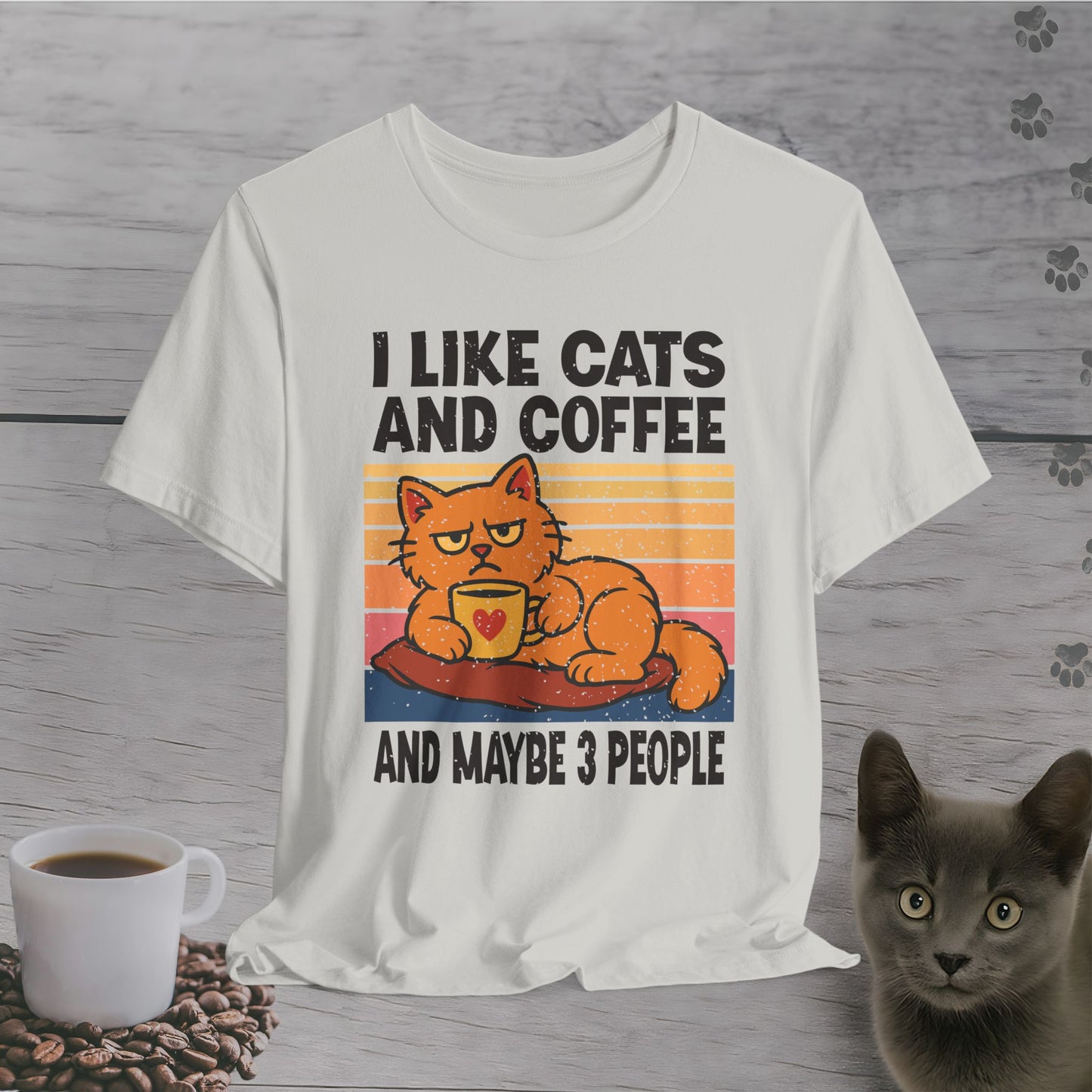 Cats, Coffee, and Select Humans T-Shirt