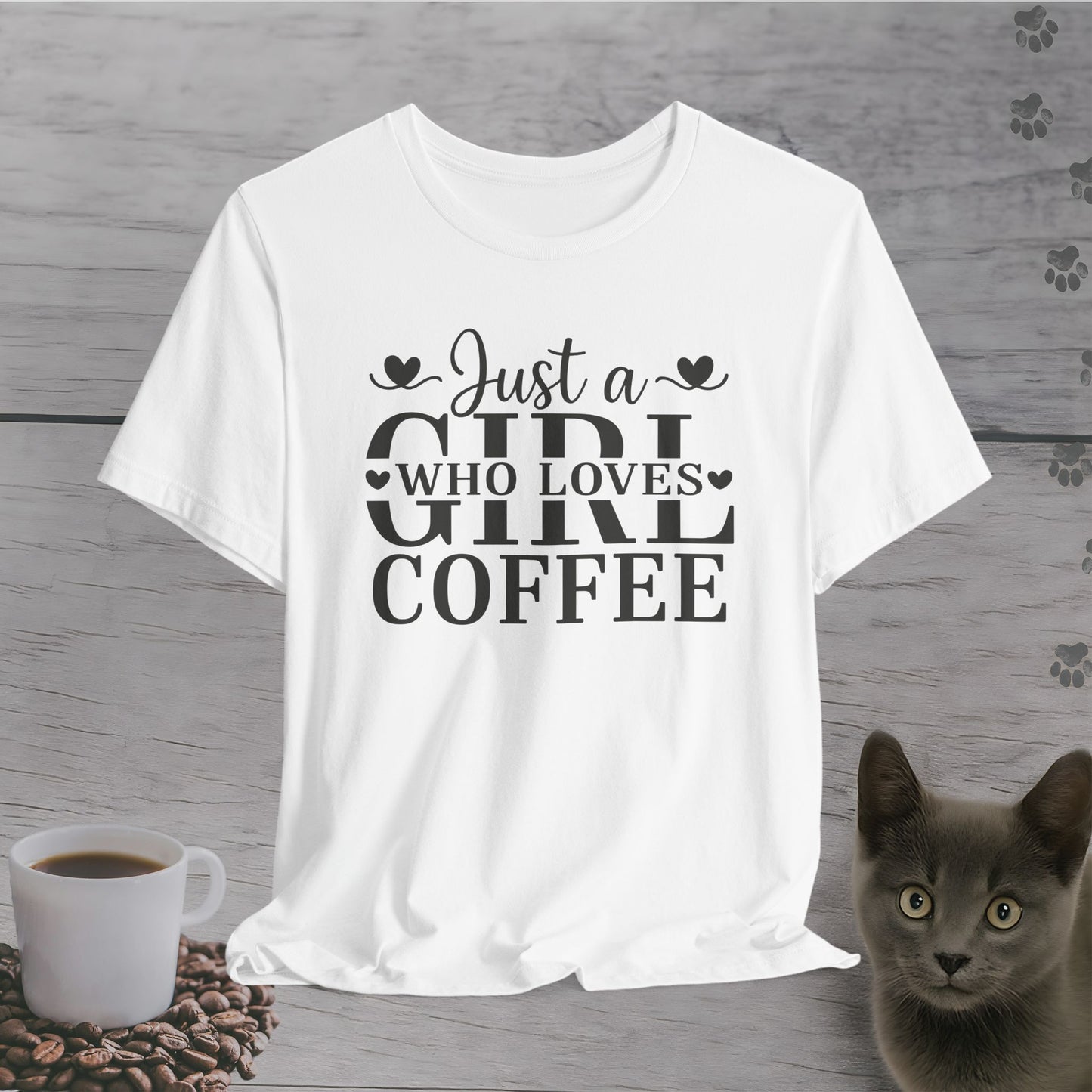 Lovely Just a Girl Who Loves Coffee T-Shirt