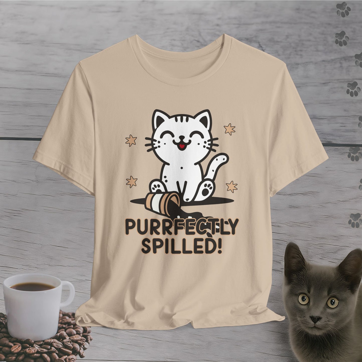Purrfectly Spilled T-Shirt