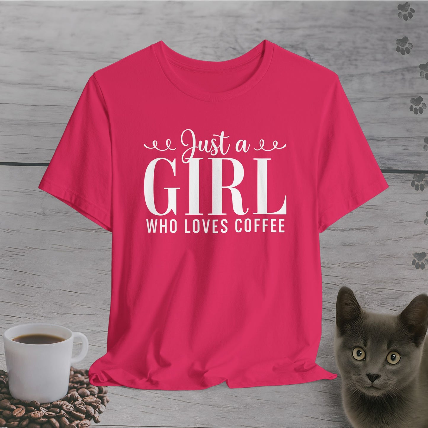 Cute Just a Girl Who Loves Coffee T-Shirt