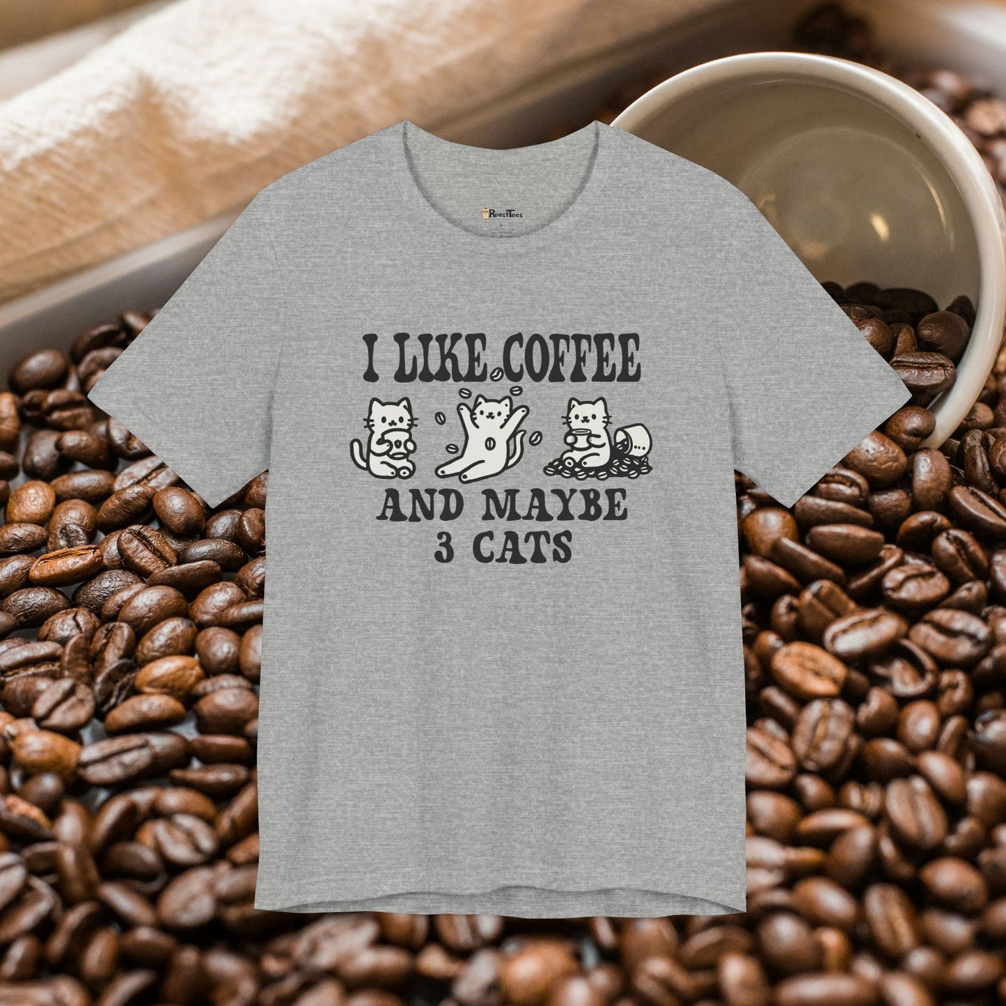 I Like Coffee and Maybe 3 Cats T-Shirt