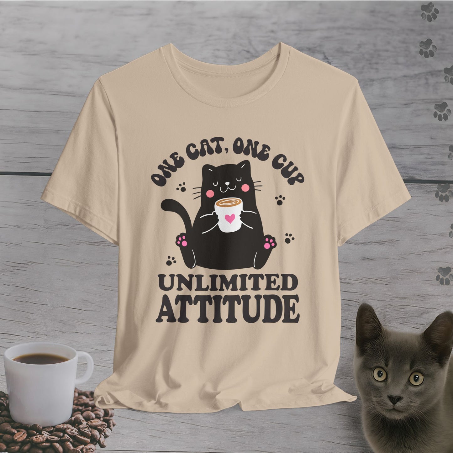 Feline Fueled Coffee T-Shirt