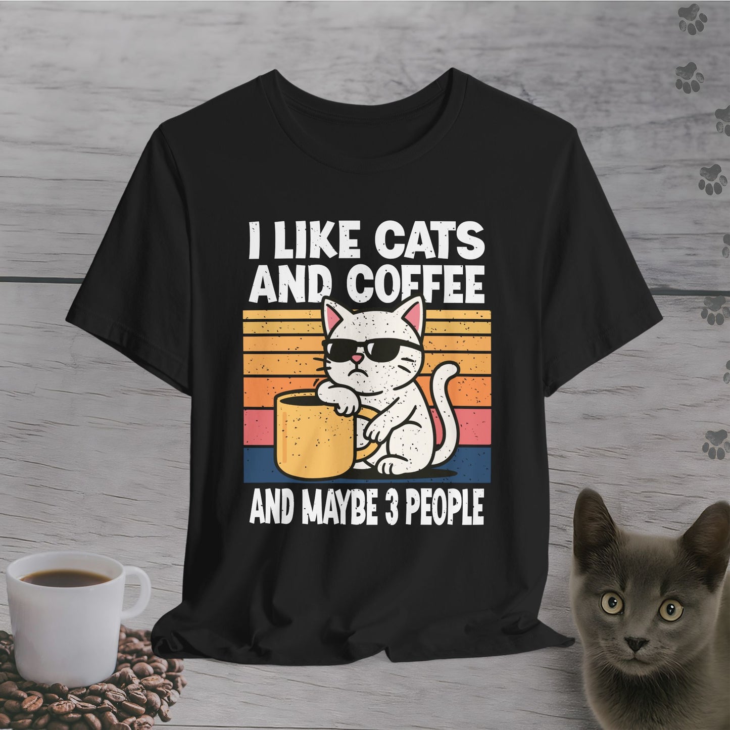 Sassy Cat and Caffeine T-Shirt