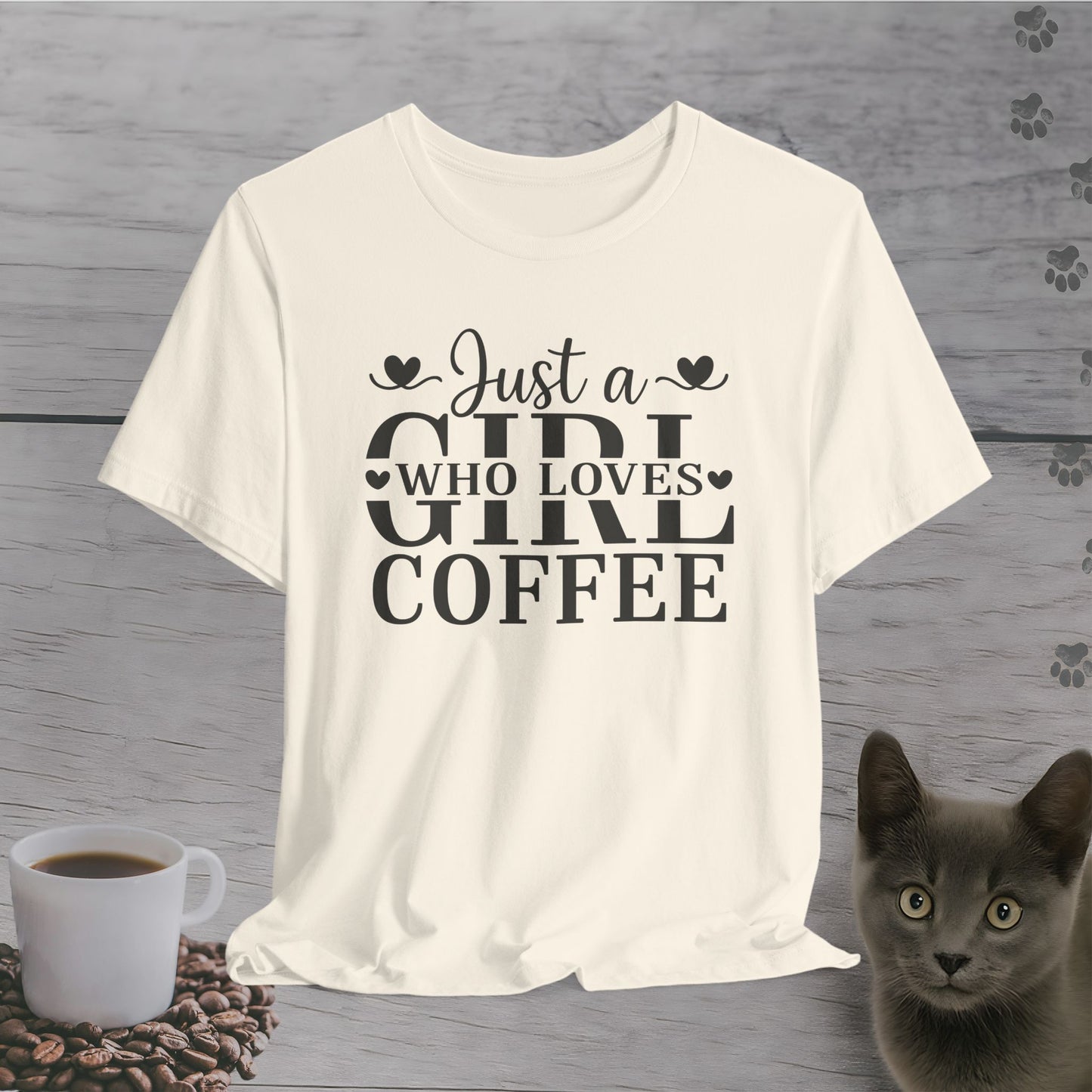 Lovely Just a Girl Who Loves Coffee T-Shirt