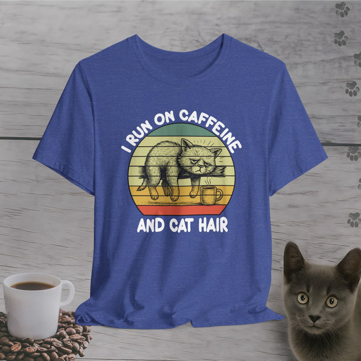 Messy But Caffeinated Cat T-Shirt