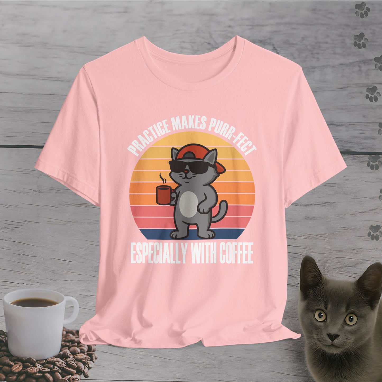 Funny Coffee Makes Purr-fect T-Shirt