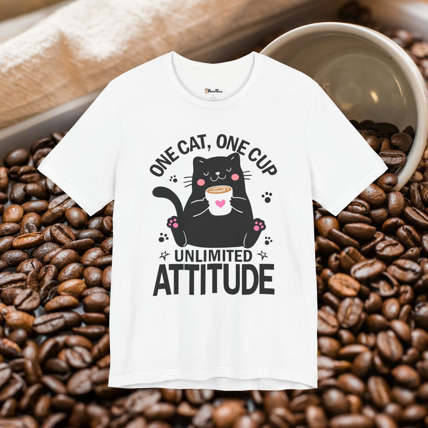 Feline Fueled Coffee T-Shirt