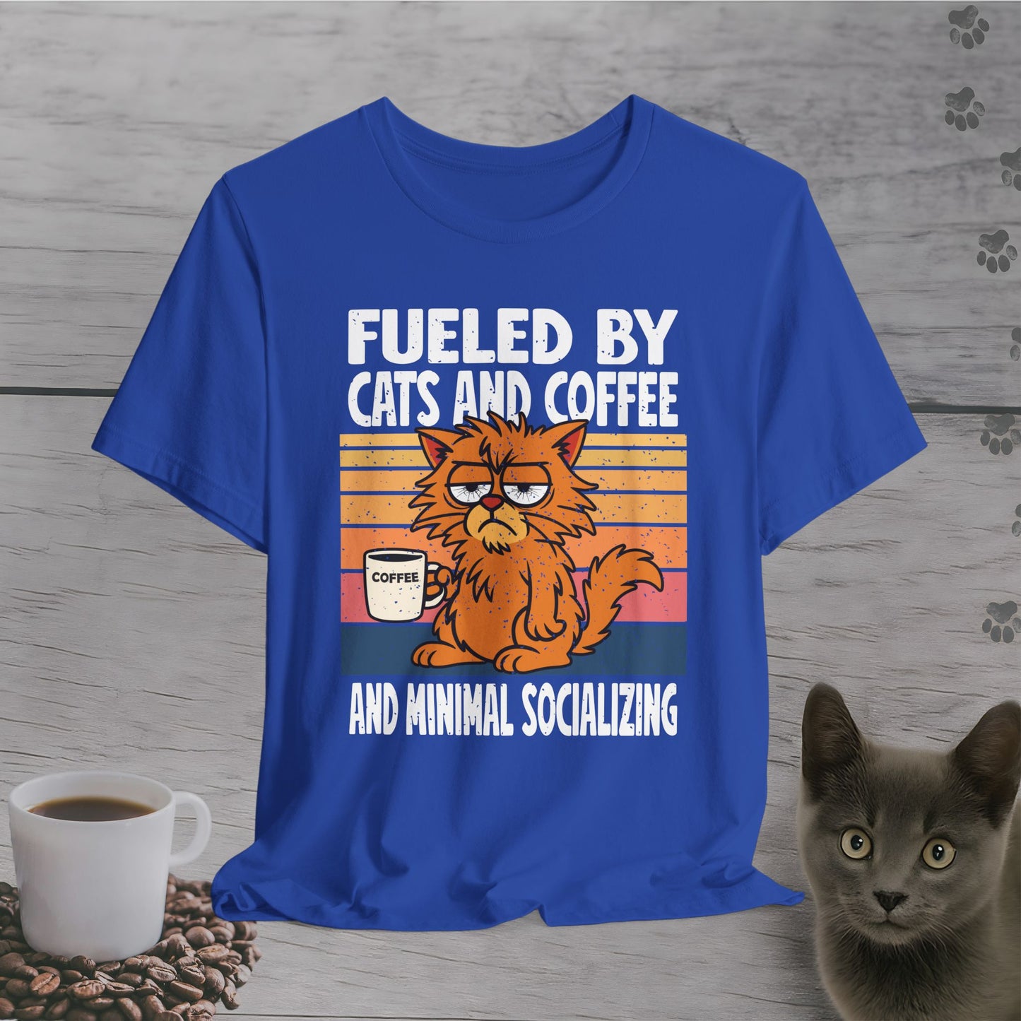 Anti-Social Cat Coffee T-Shirt