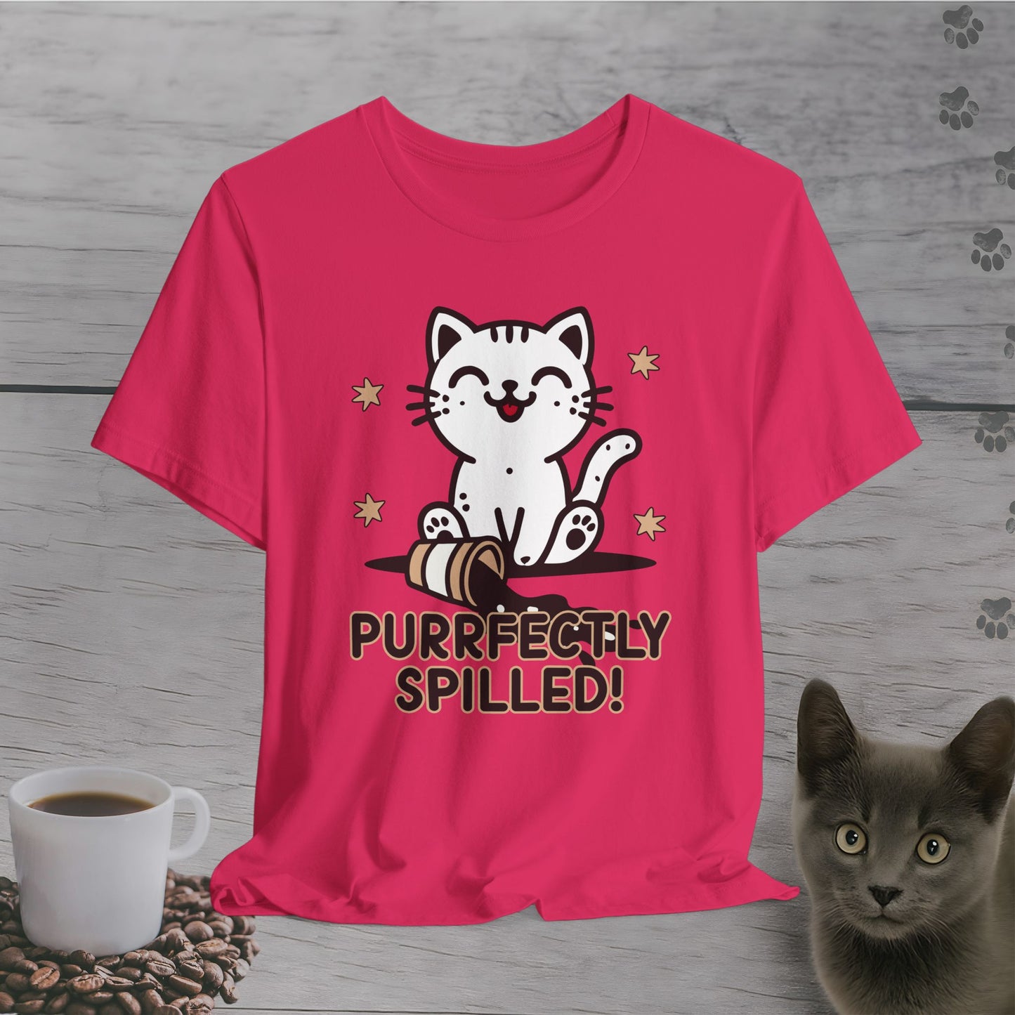 Purrfectly Spilled T-Shirt