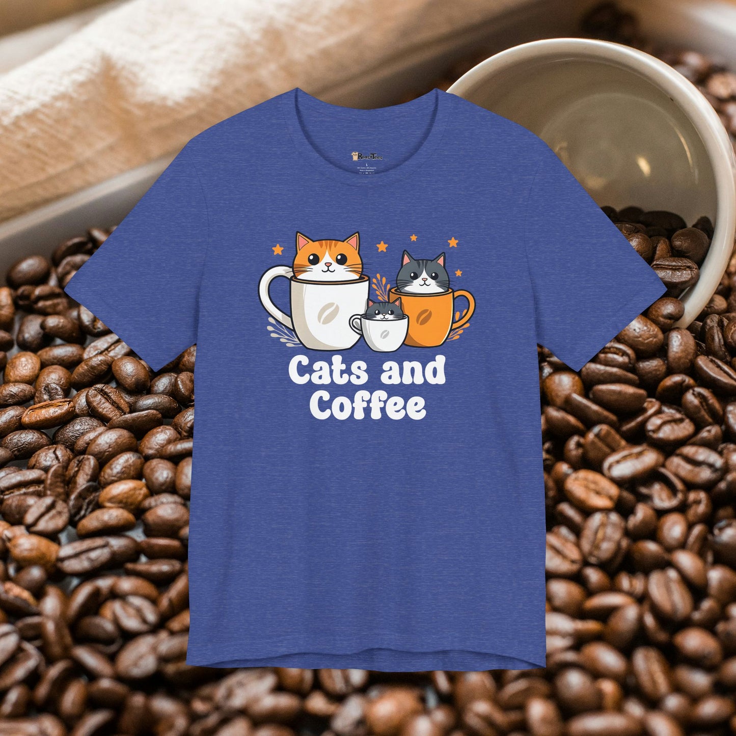 Funny Cats and Coffee T-Shirt