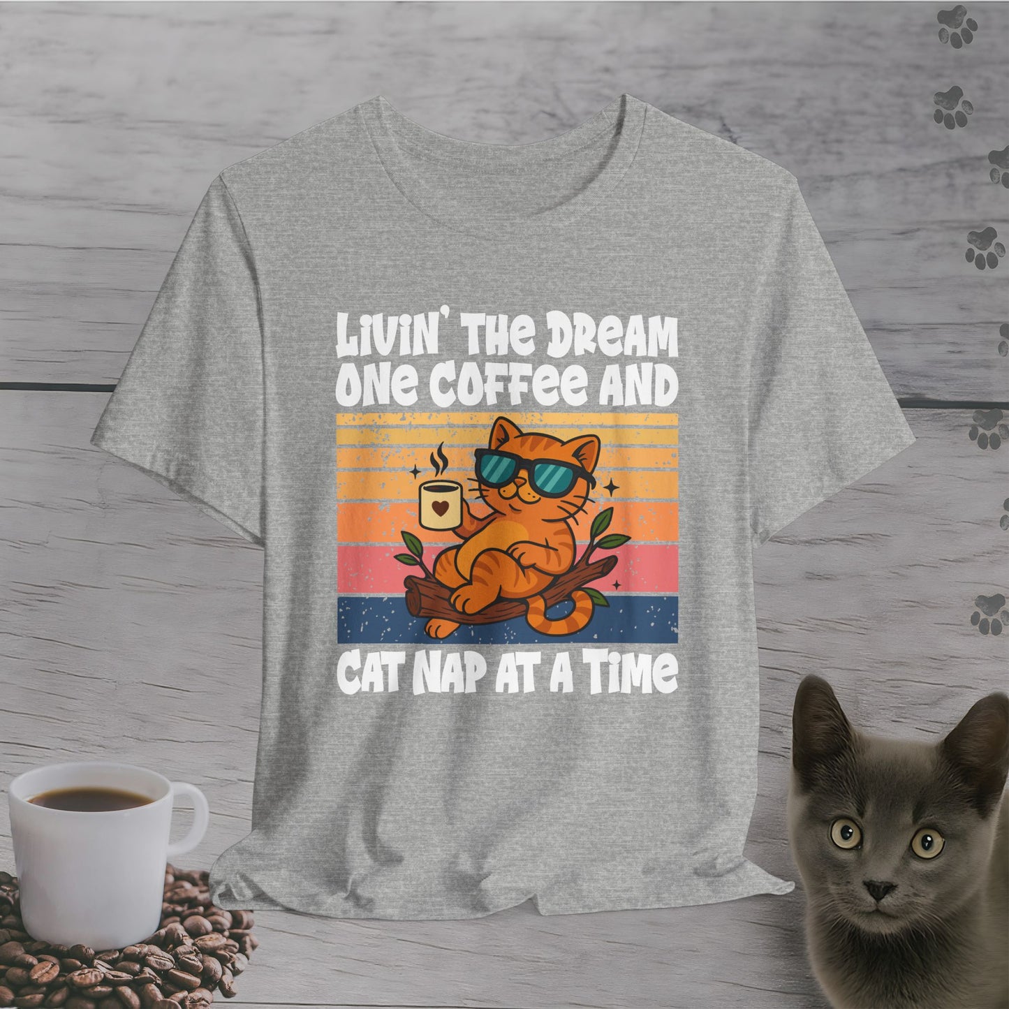 Sip Nap Cat Repeat T-Shirt