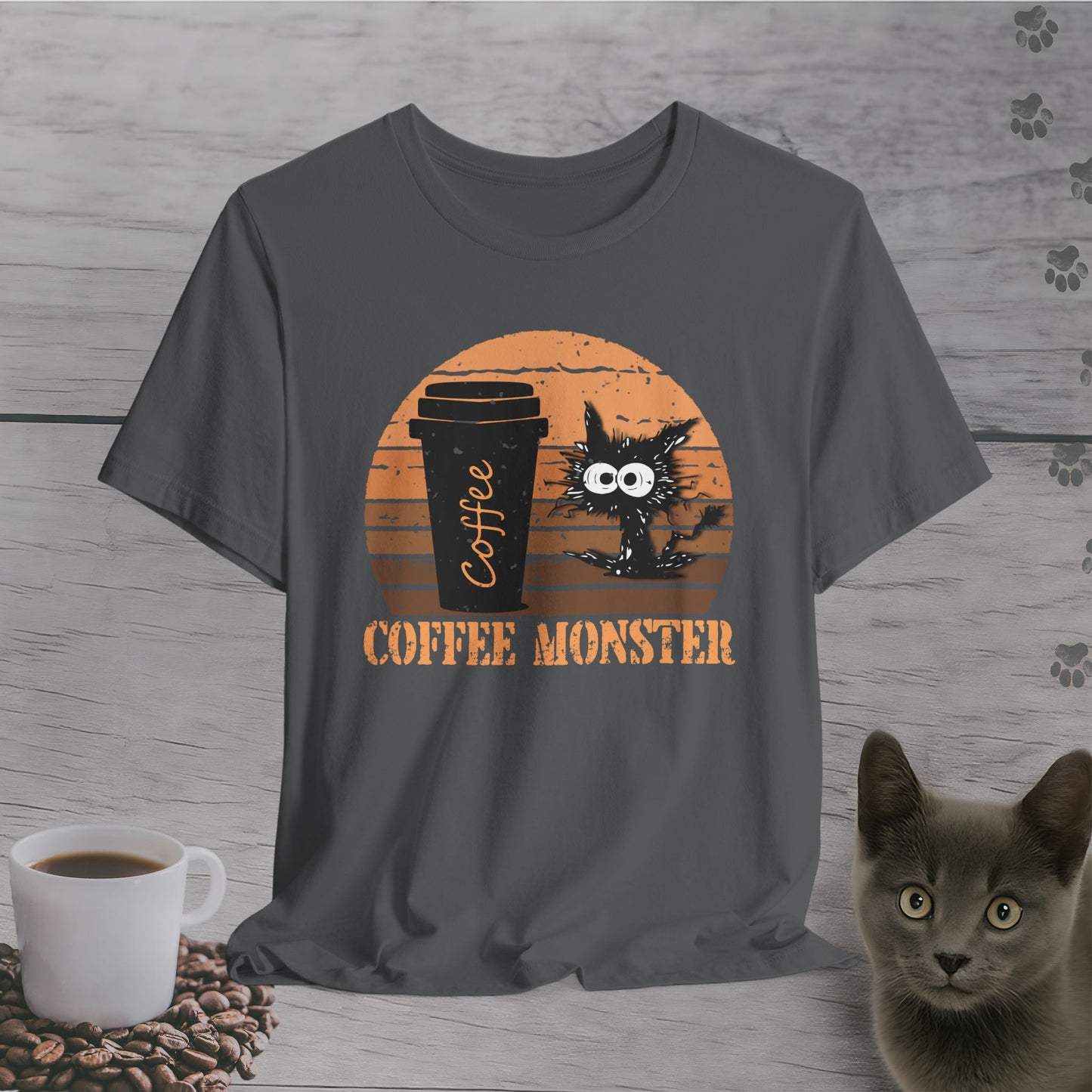 Caffeinated Coffee Monster T-Shirt