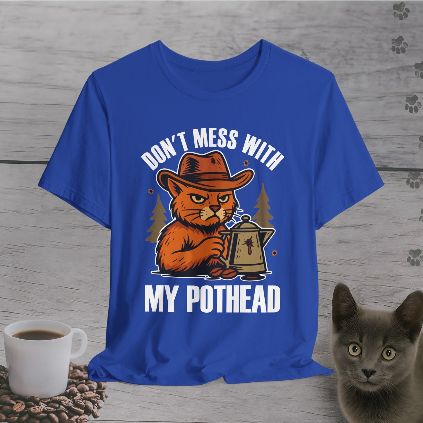 Don't Mess With My Pothead Cat T-Shirt