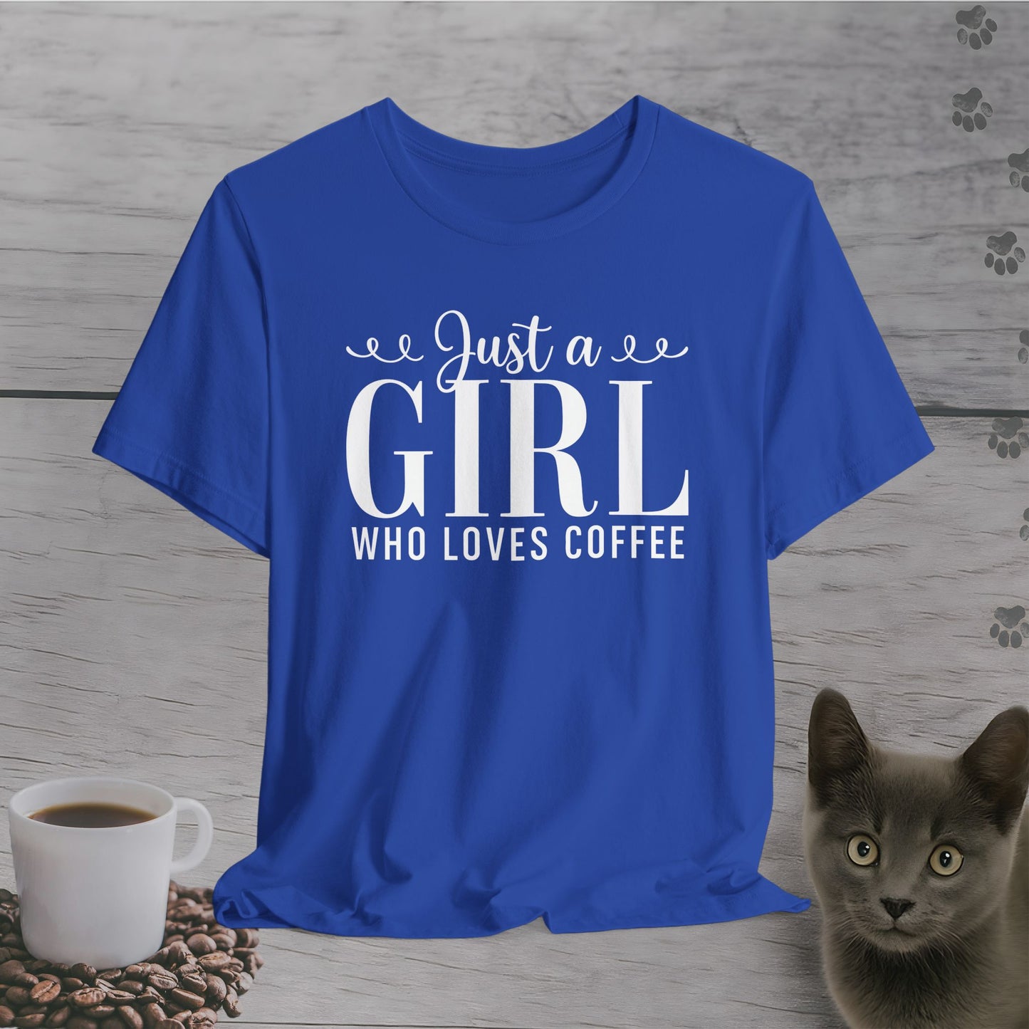 Cute Just a Girl Who Loves Coffee T-Shirt