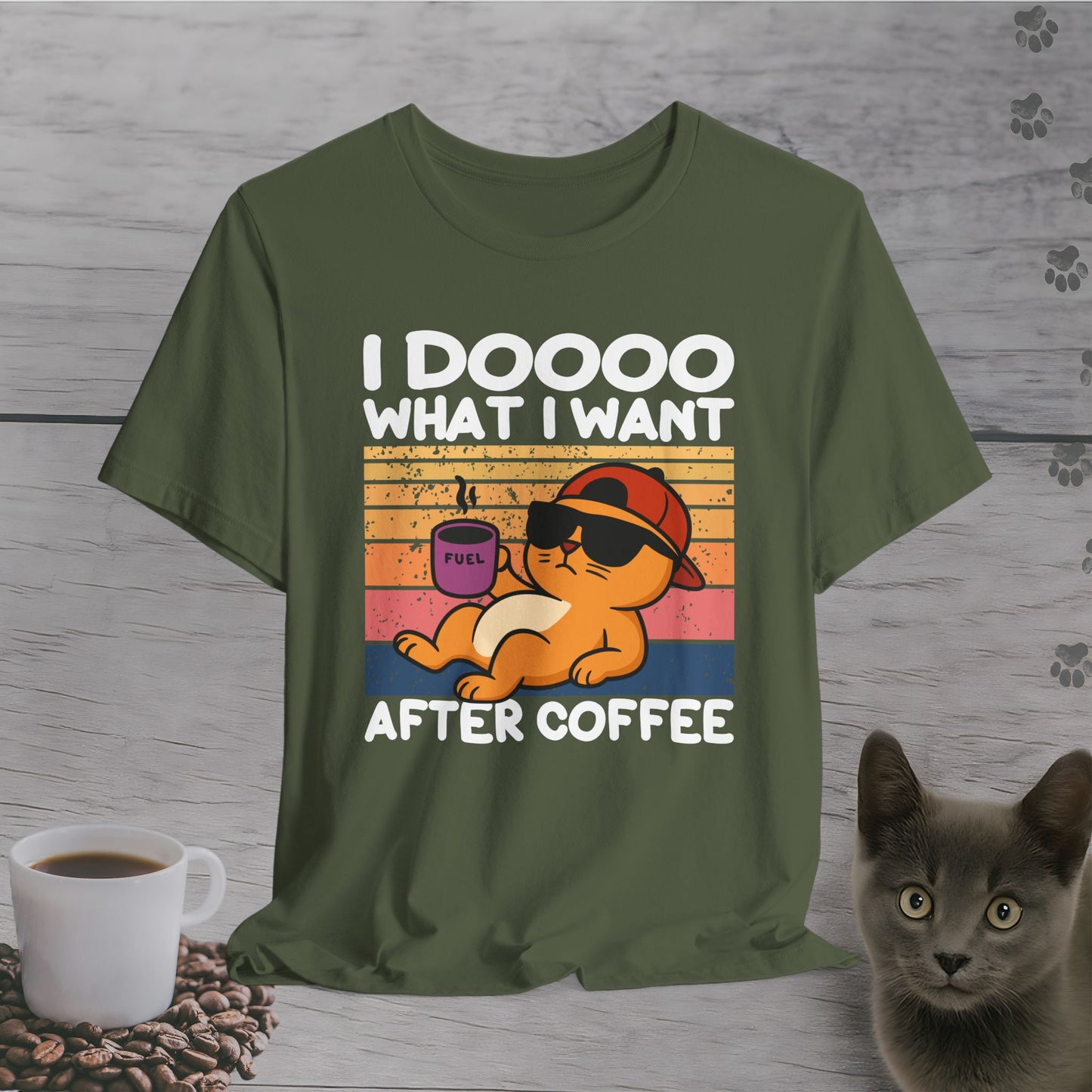 Lazy Boss Cat T-Shirt