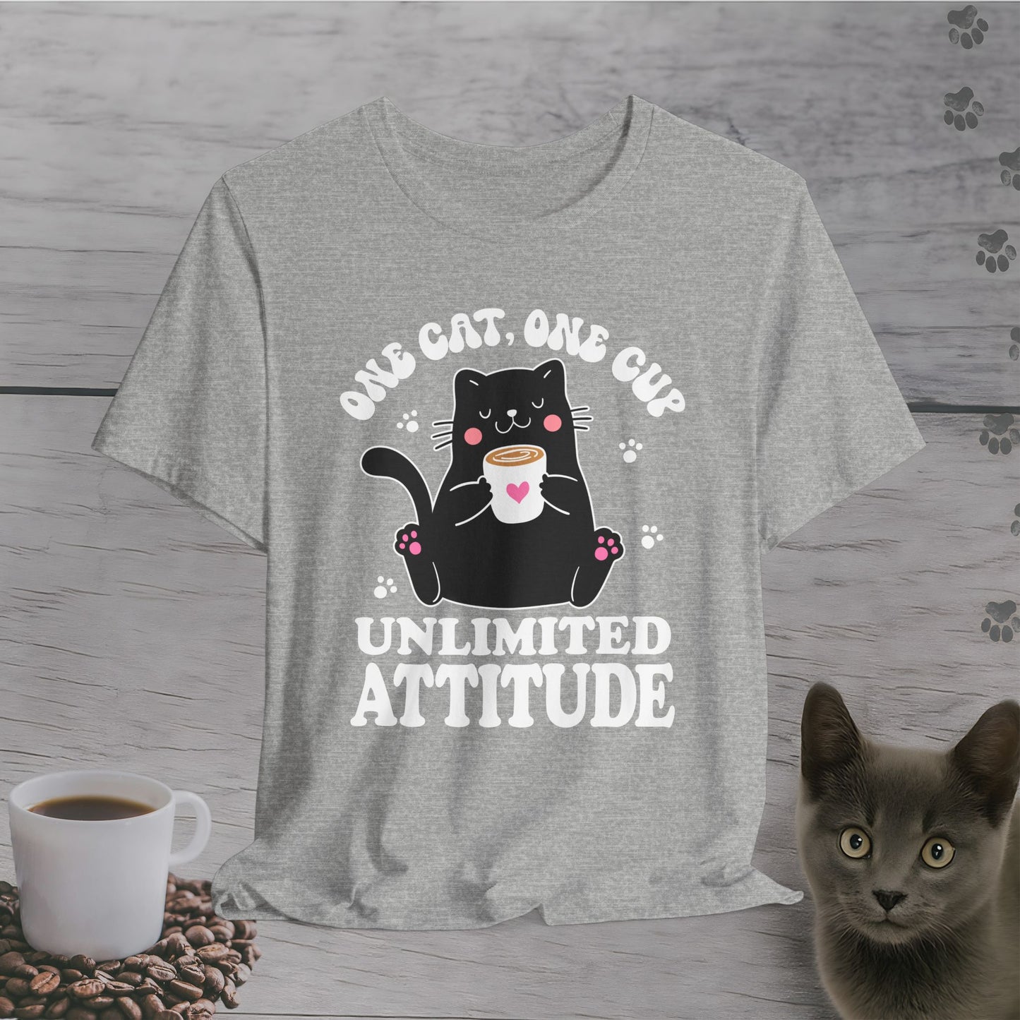 Feline Fueled Coffee T-Shirt