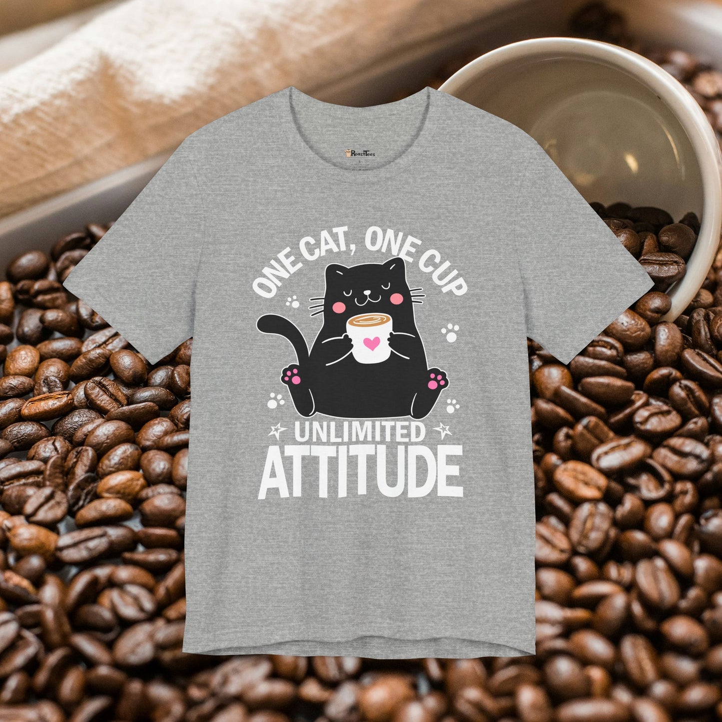 Feline Fueled Coffee T-Shirt
