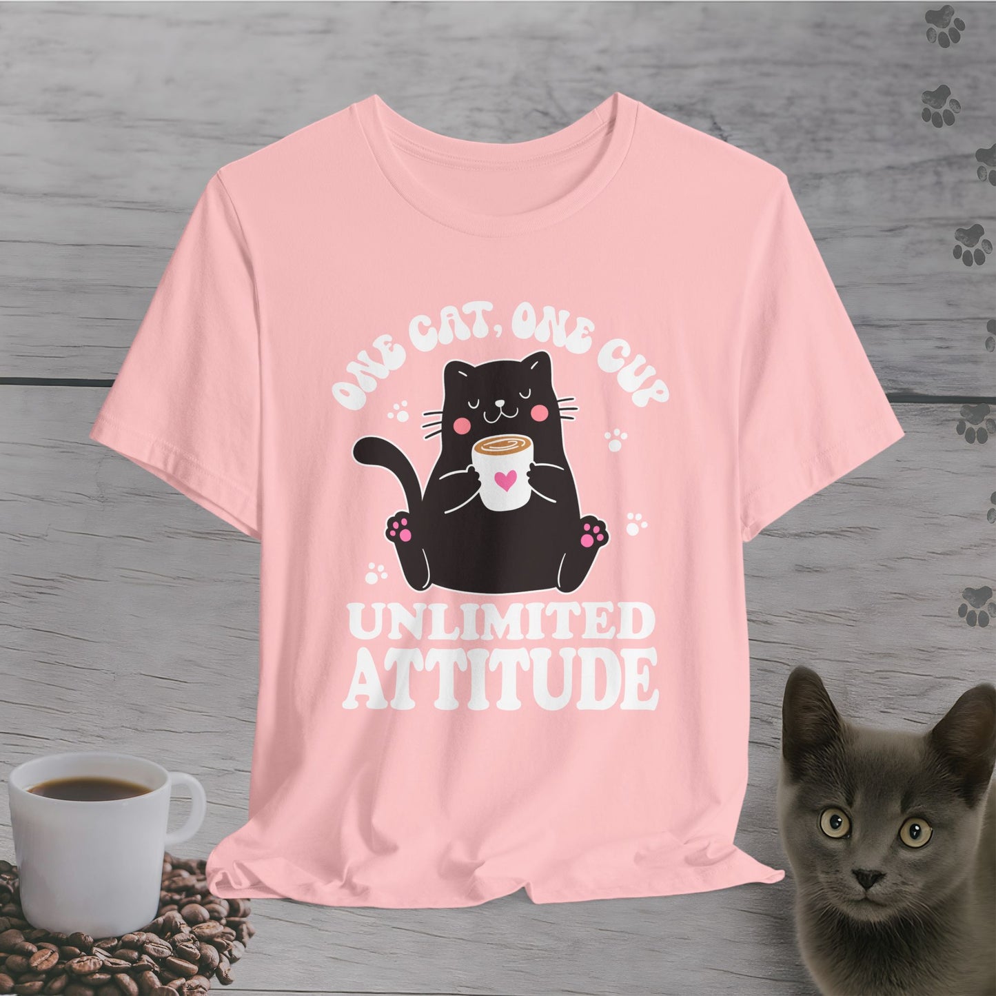 Feline Fueled Coffee T-Shirt