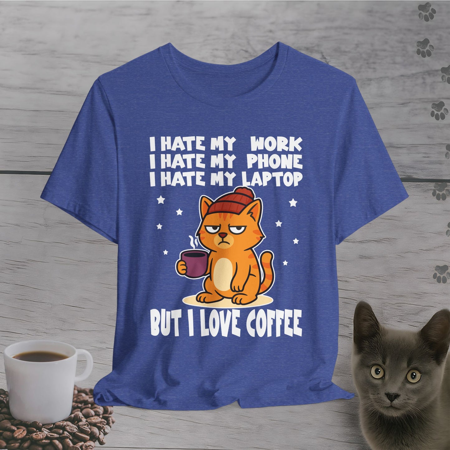 I Hate Everything But Coffee Cat T-Shirt