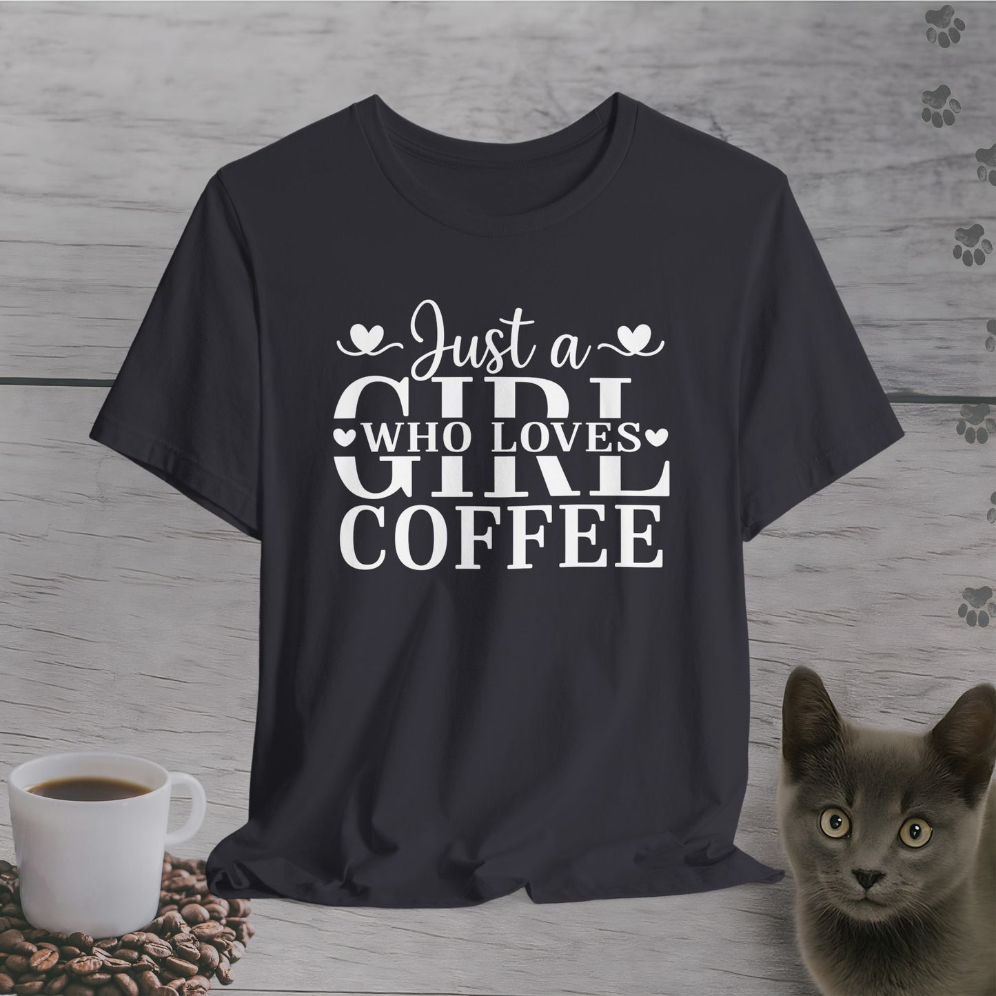 Lovely Just a Girl Who Loves Coffee T-Shirt