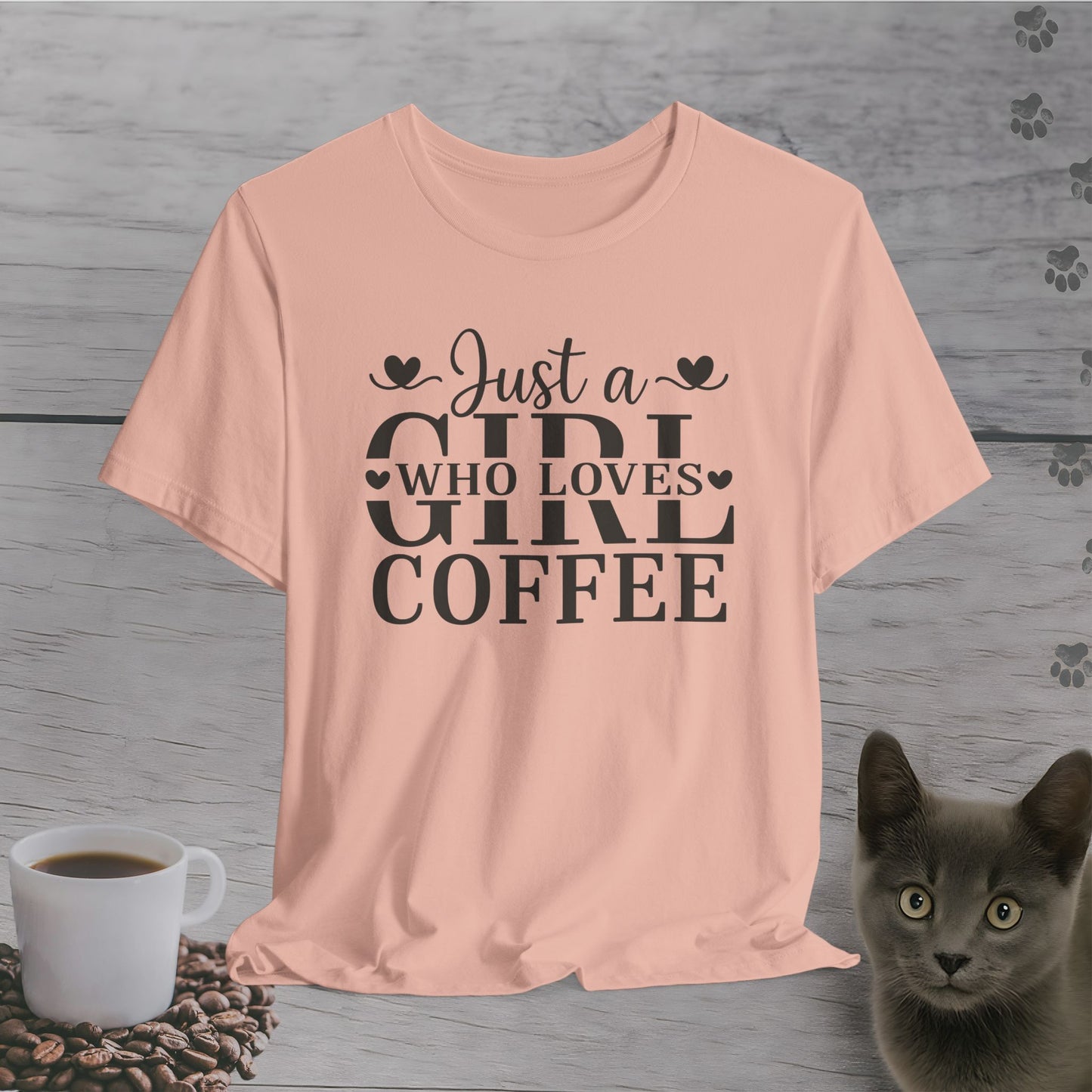 Lovely Just a Girl Who Loves Coffee T-Shirt