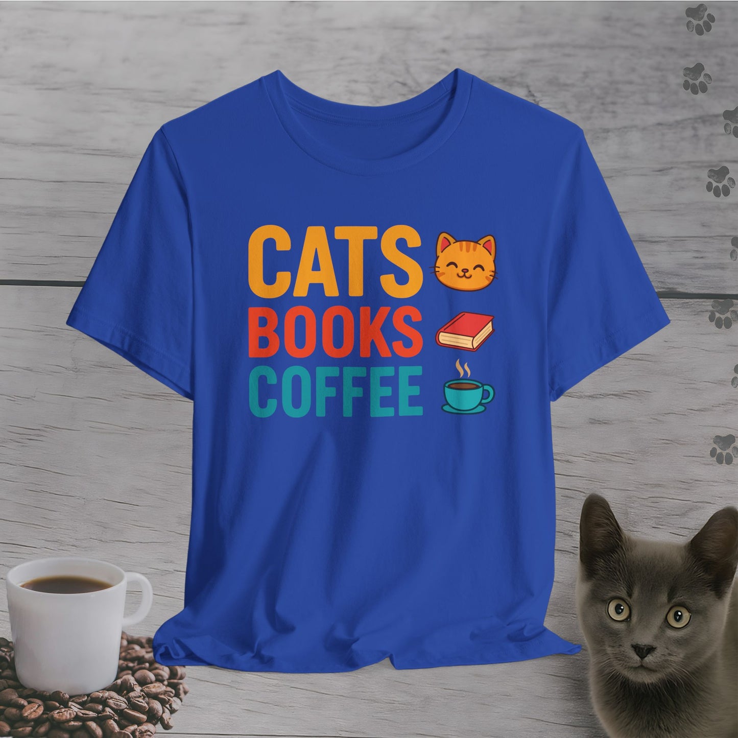 Cats, Books & Coffee T-Shirt