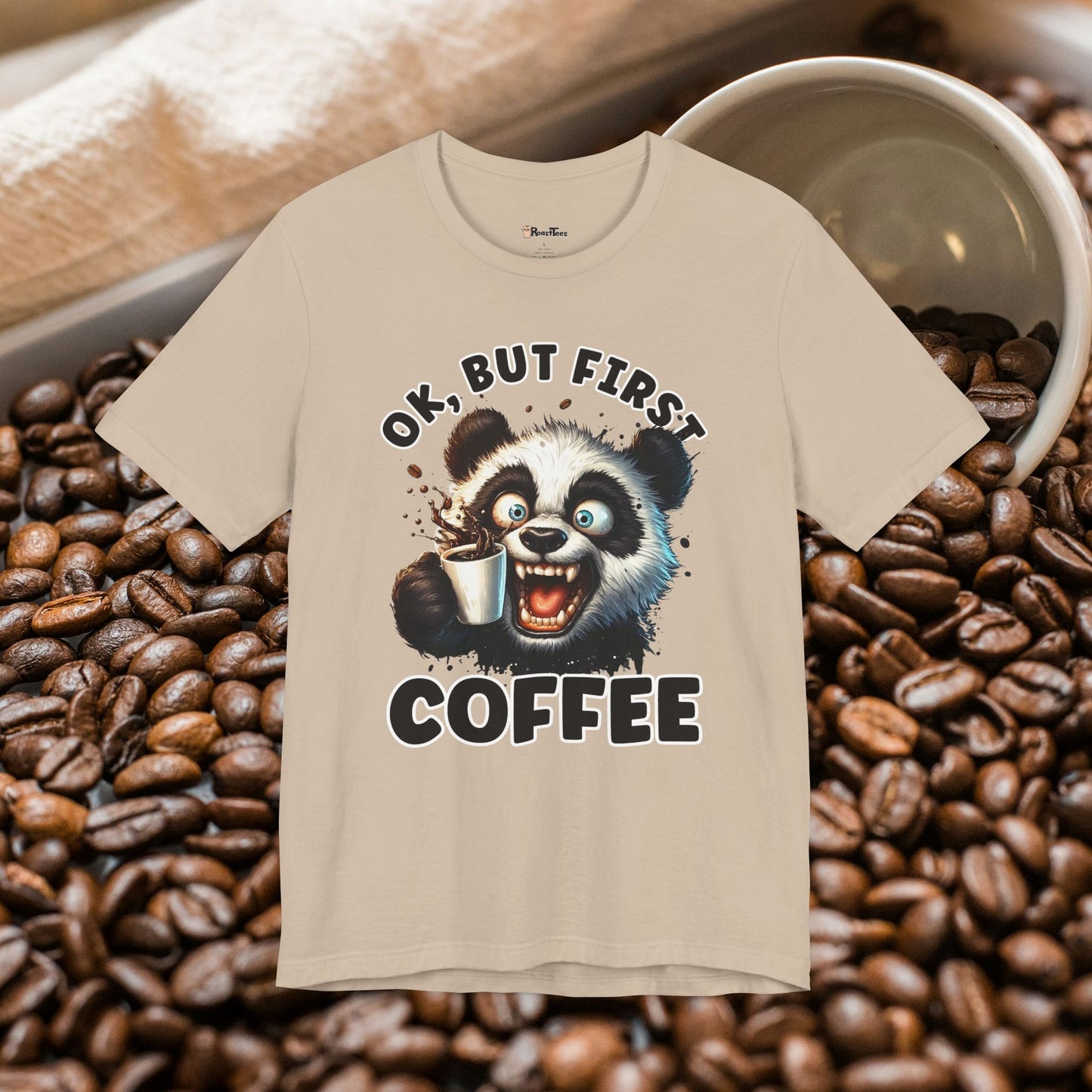 But First Coffee Panda T-Shirt