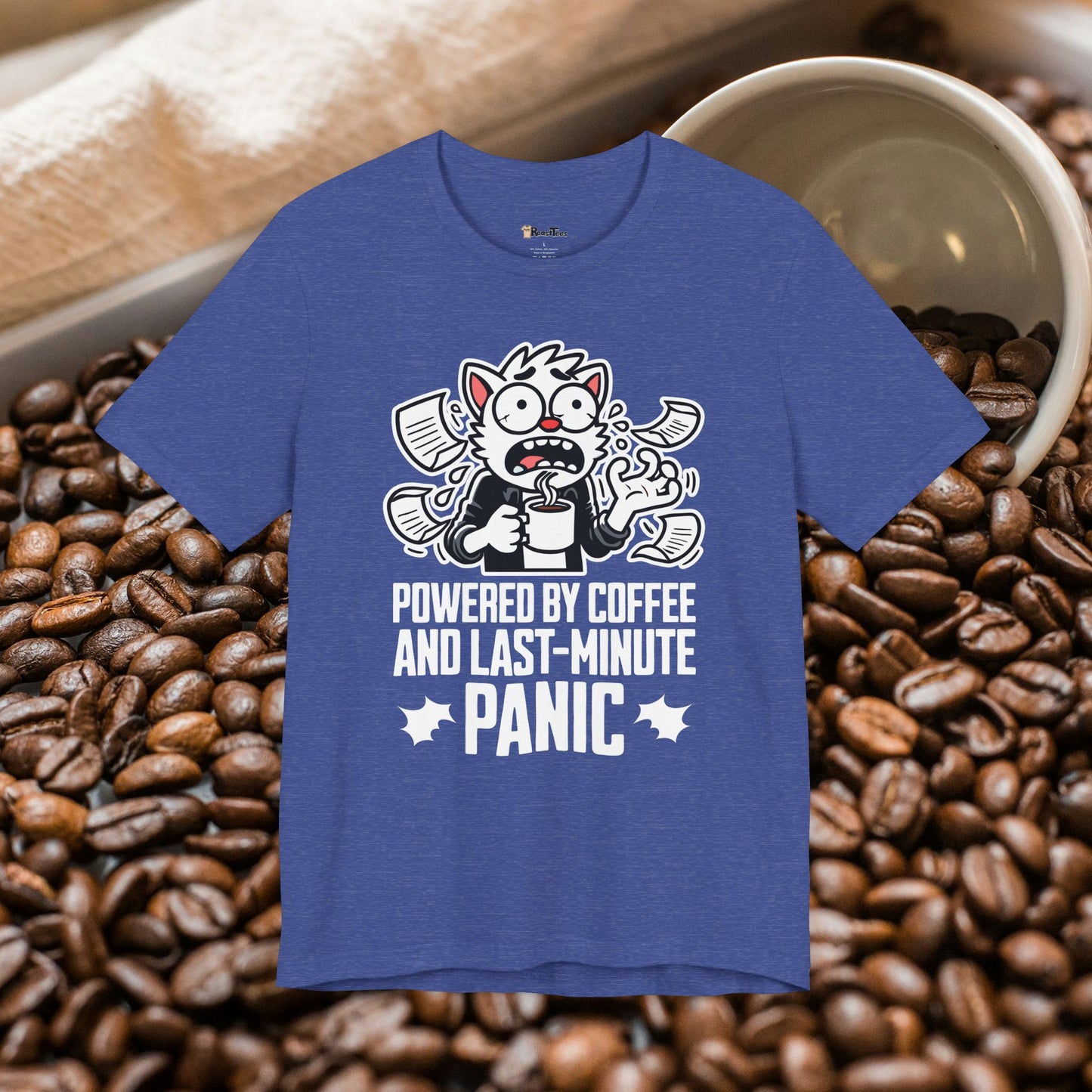 Coffee Addict Panic T-Shirt
