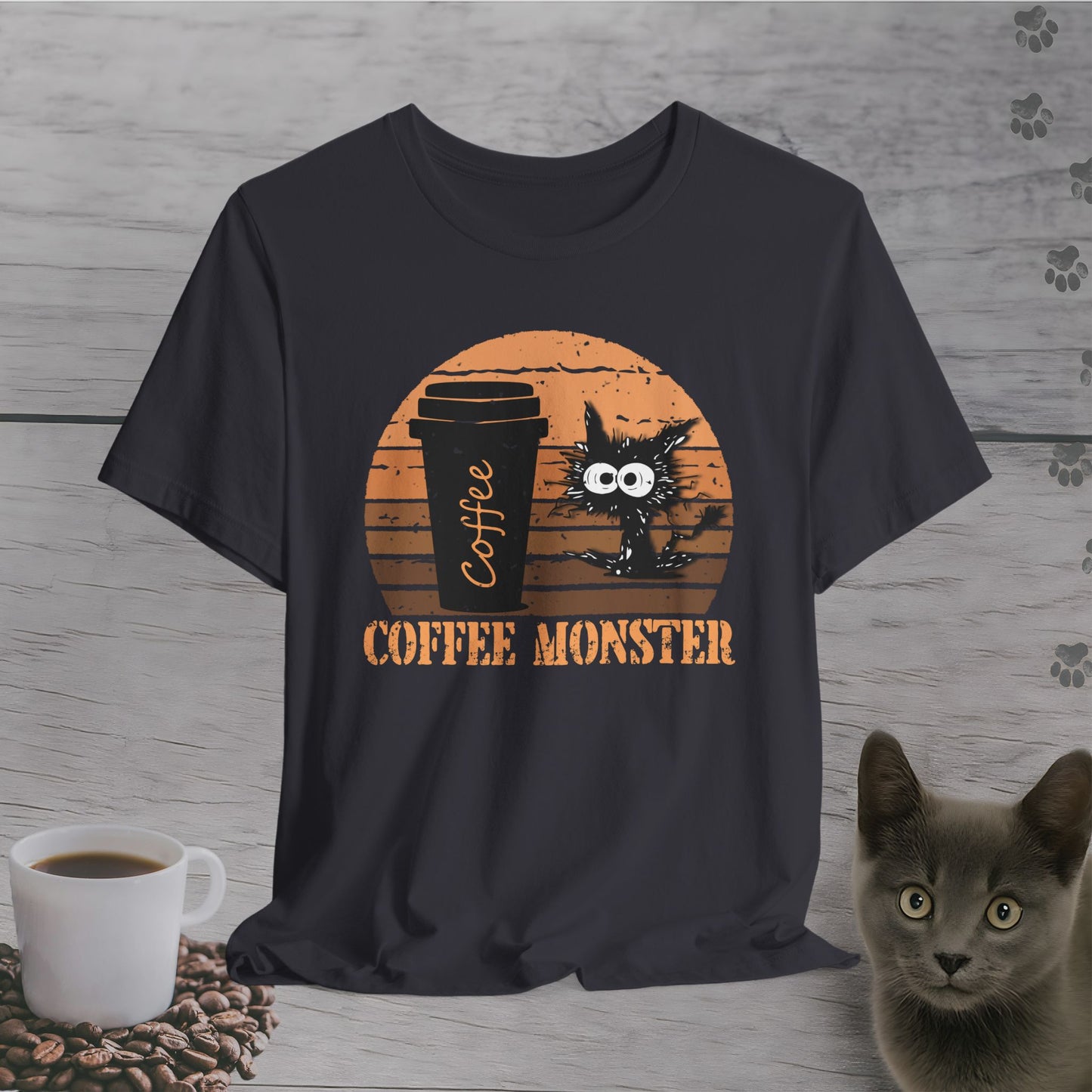 Caffeinated Coffee Monster T-Shirt