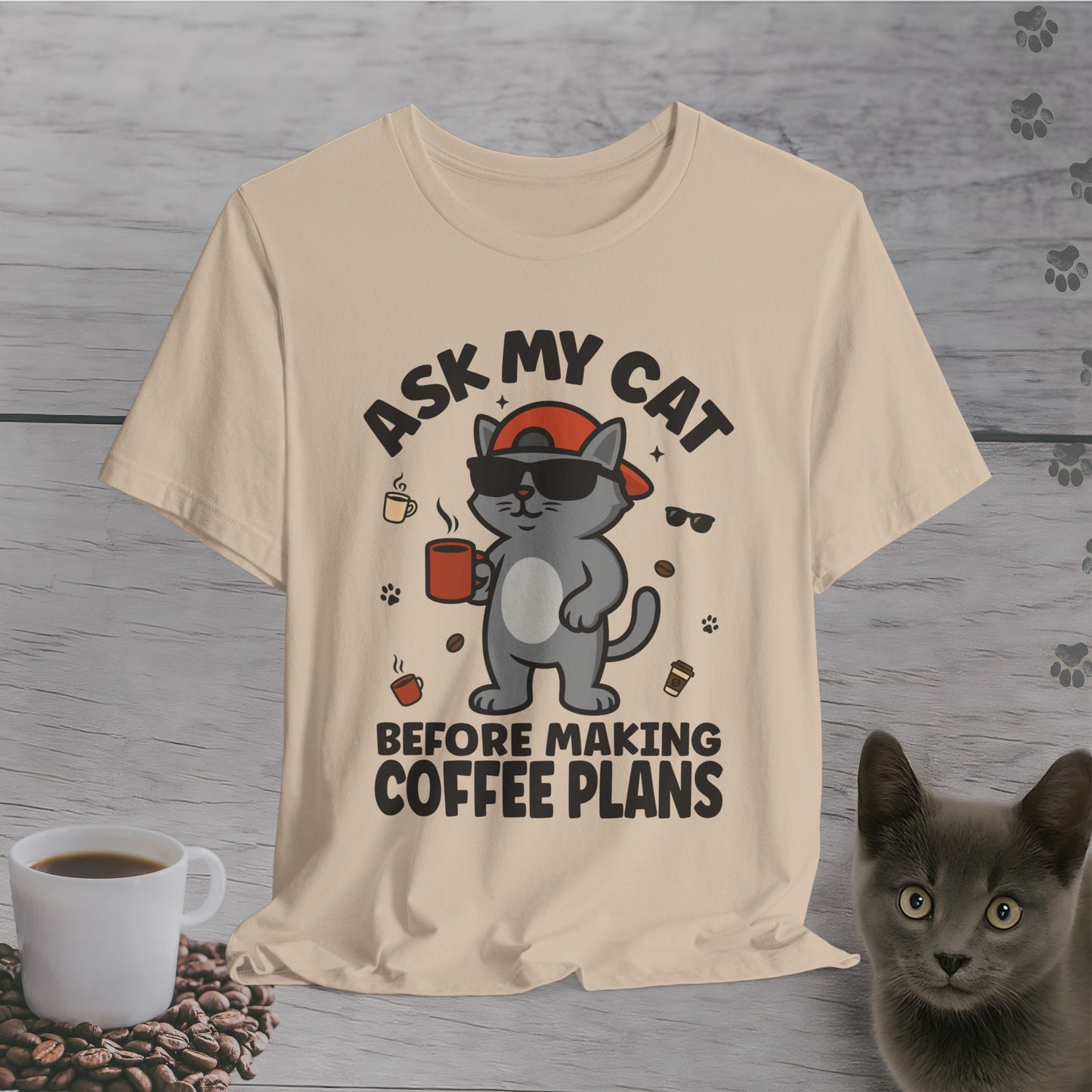 Boss Cat Coffee Rules T-Shirt